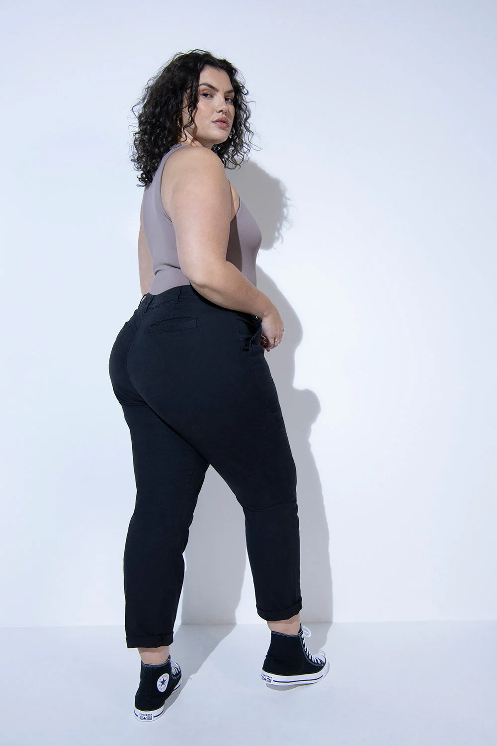Everyday Chino Trousers - Black - Image 8