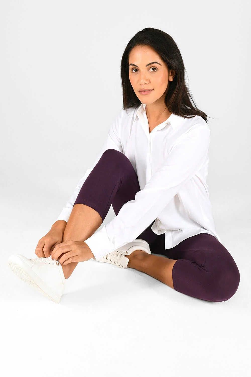Everyday Cropped Leggings - Acai Purple - Image 6