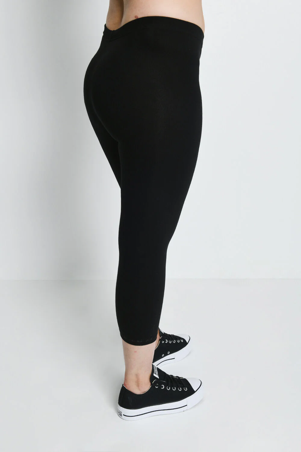 Everyday Cropped Leggings - Black - Image 4