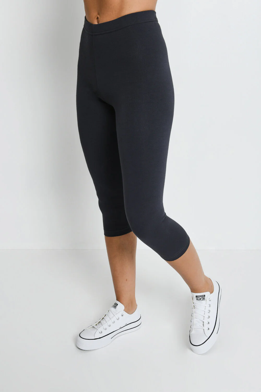 Everyday Cropped Leggings - Odyssey Grey - Image 2