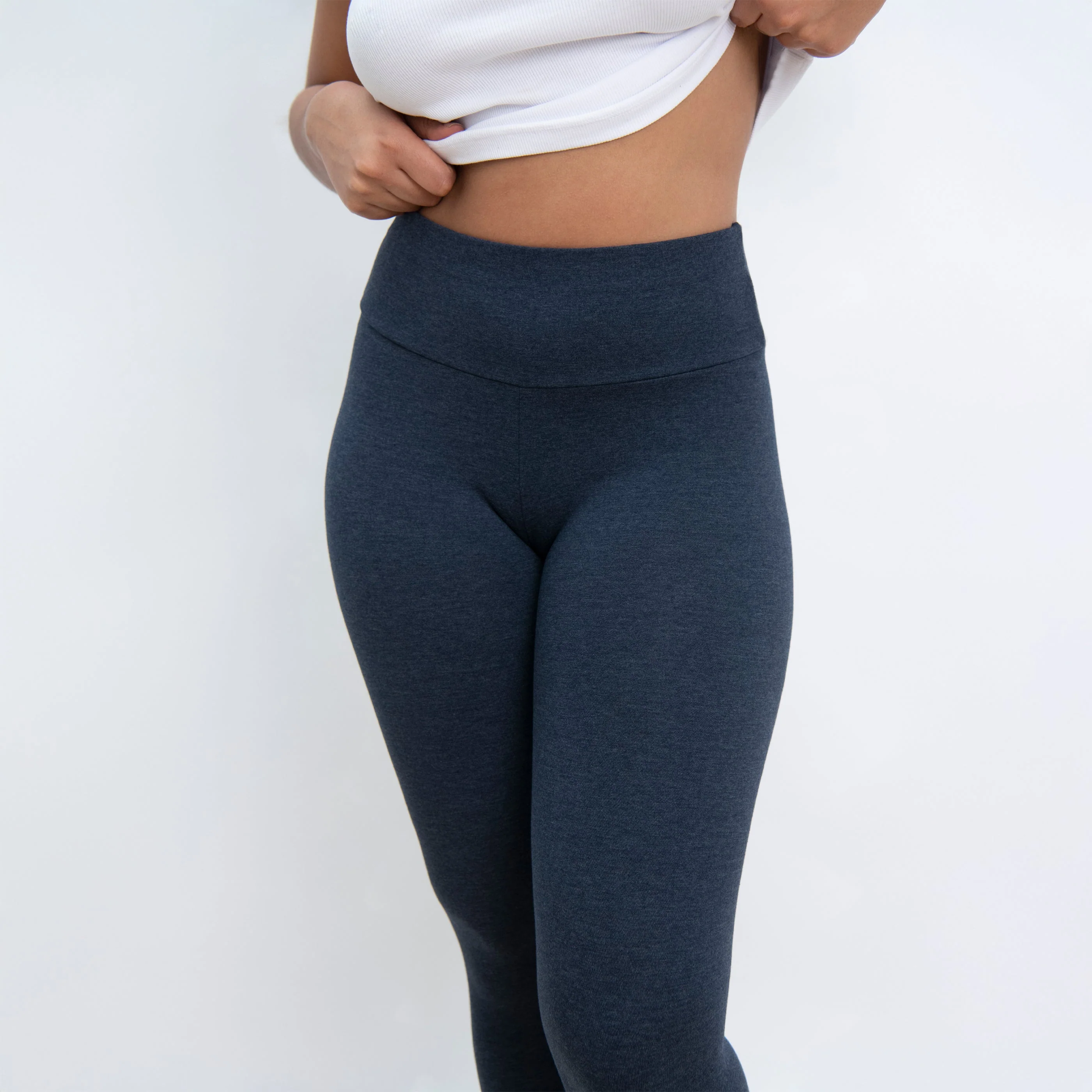 Everyday High Waisted Leggings - Infinity Blue Marl - Image 4