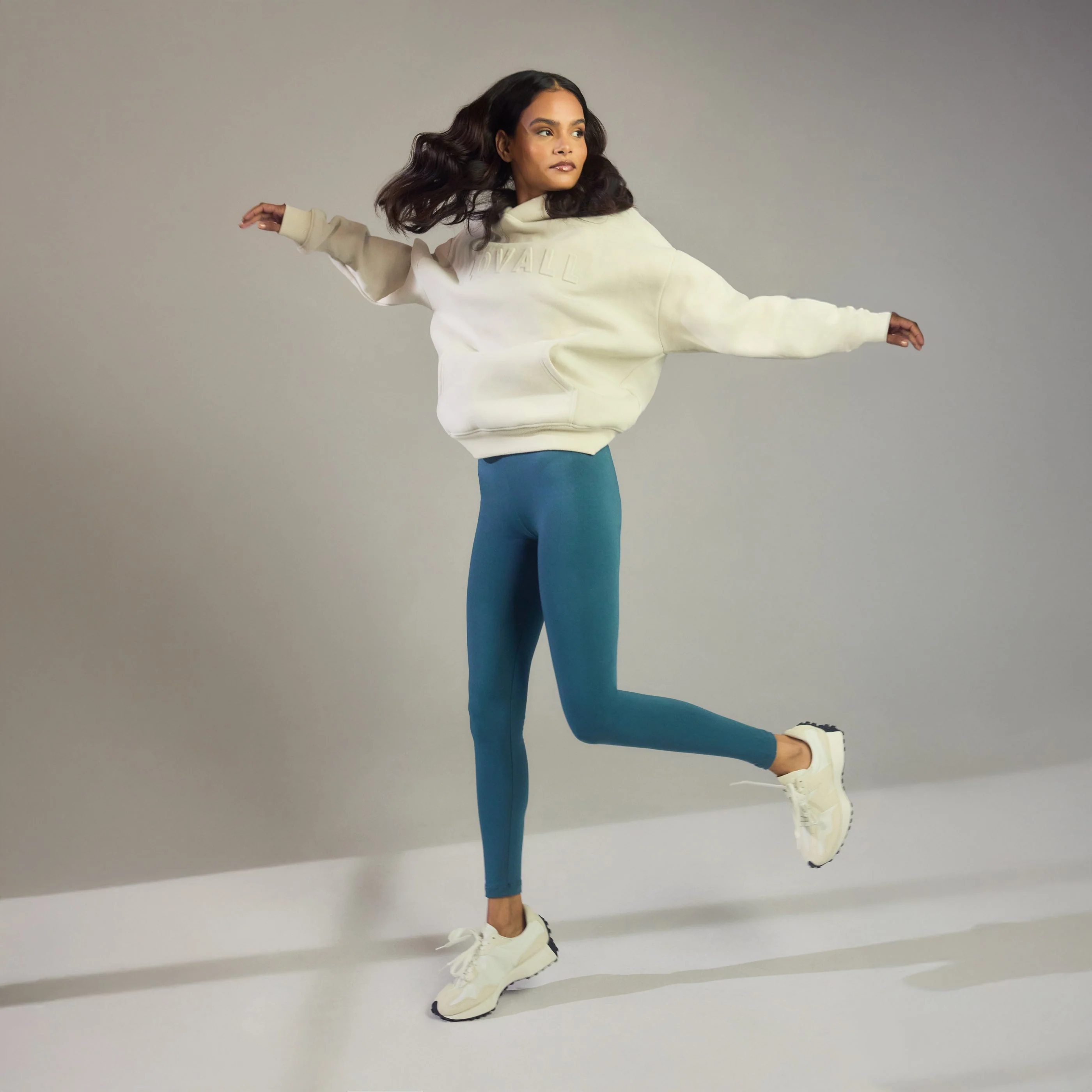 Everyday High Waisted Leggings - Petrol Blue - Image 5