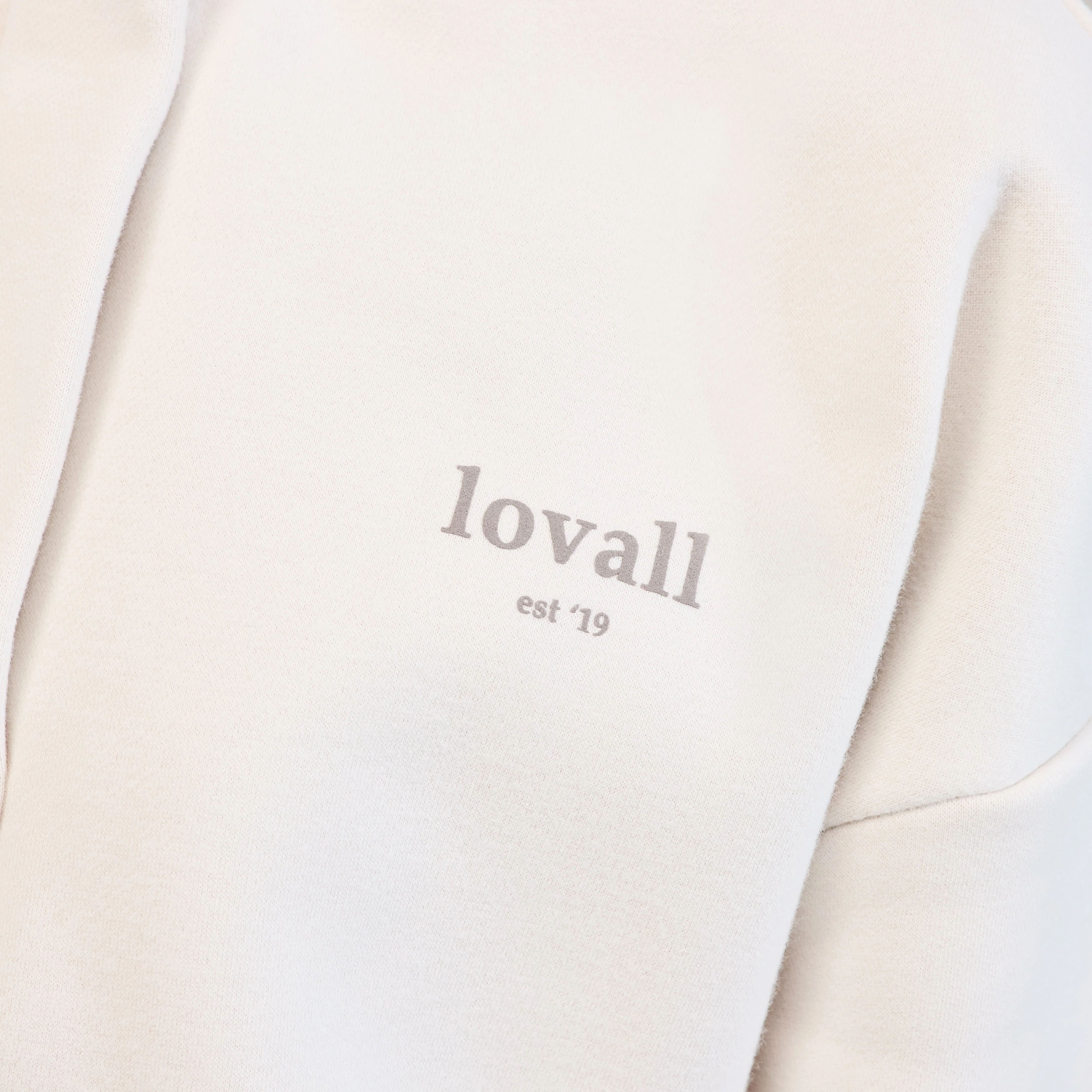 Heavyweight 1/4 Zip Sweatshirt - Ecru - Image 4