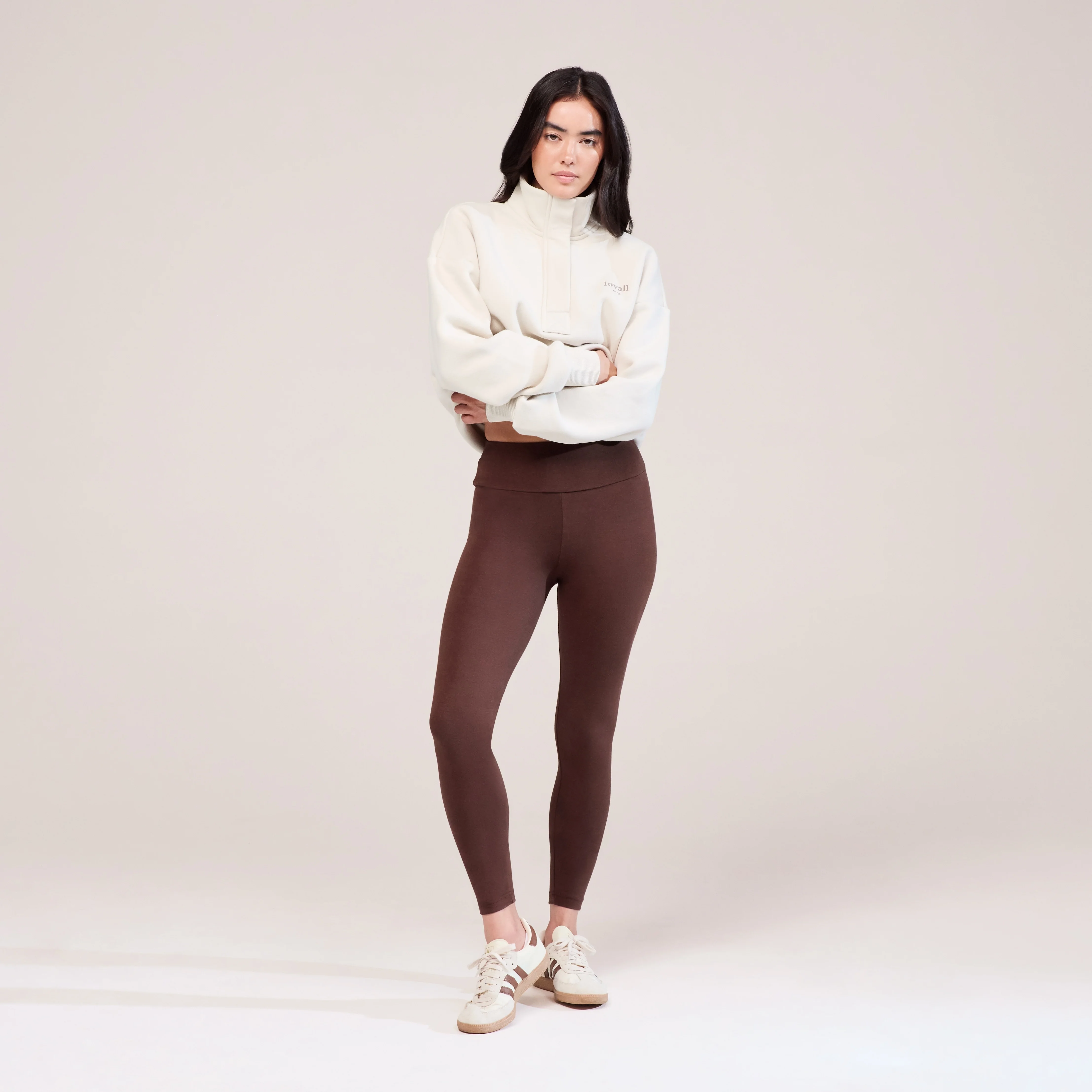 Heavyweight 1/4 Zip Sweatshirt - Ecru - Image 5