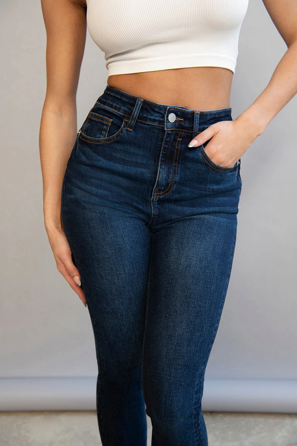 Lift & Shape Jeans - Dark Blue - Image 5