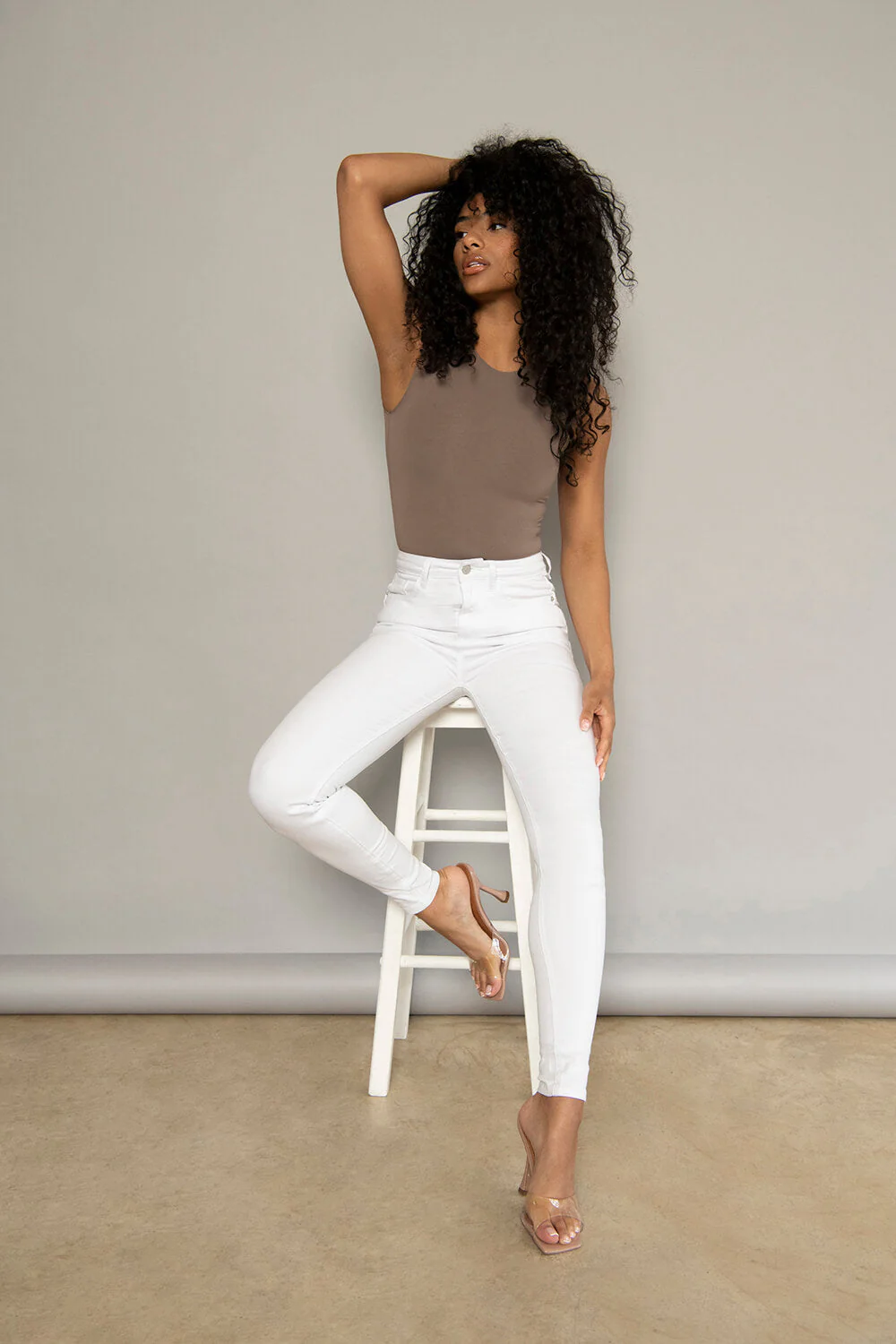 Lift & Shape Jeans - White - Image 2