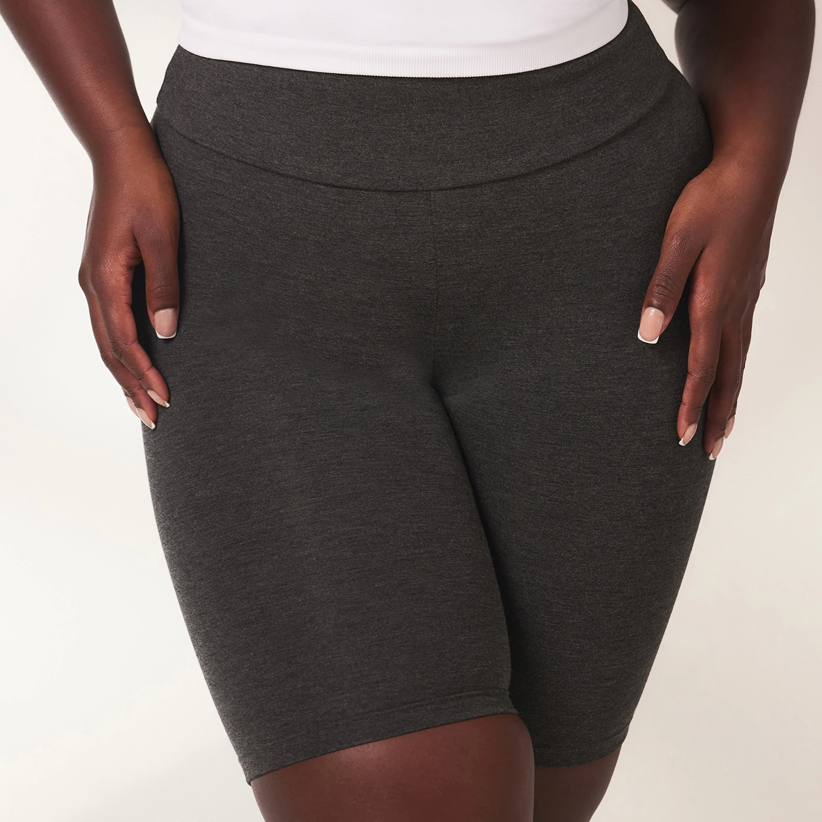 Lightweight Everyday Cycling Shorts - Dark Grey Marl - Image 4