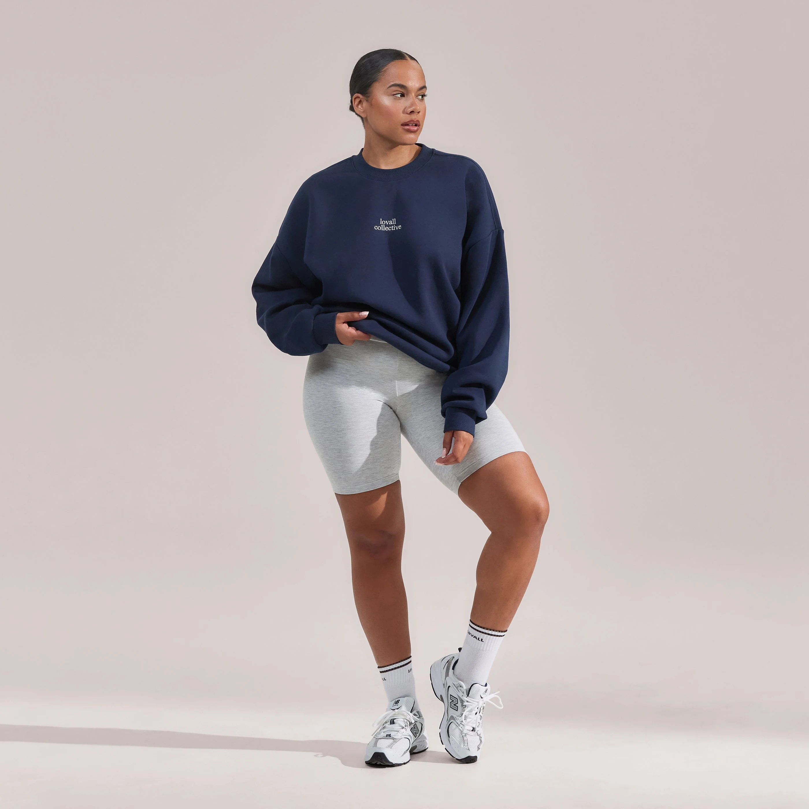 Lightweight Everyday Cycling Shorts - Light Grey Marl - Image 6