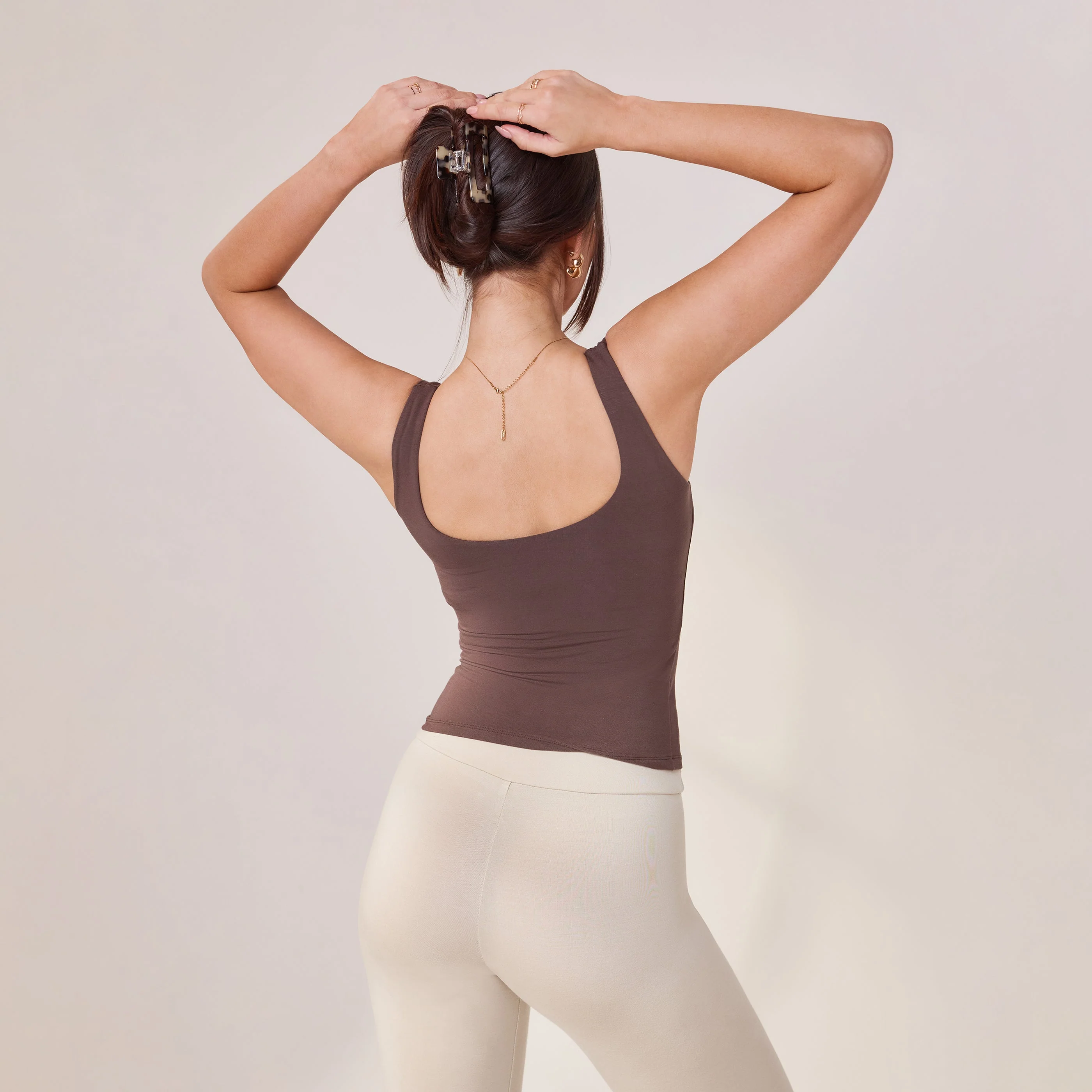 Lightweight Everyday Tank Top - Espresso Brown - Image 3