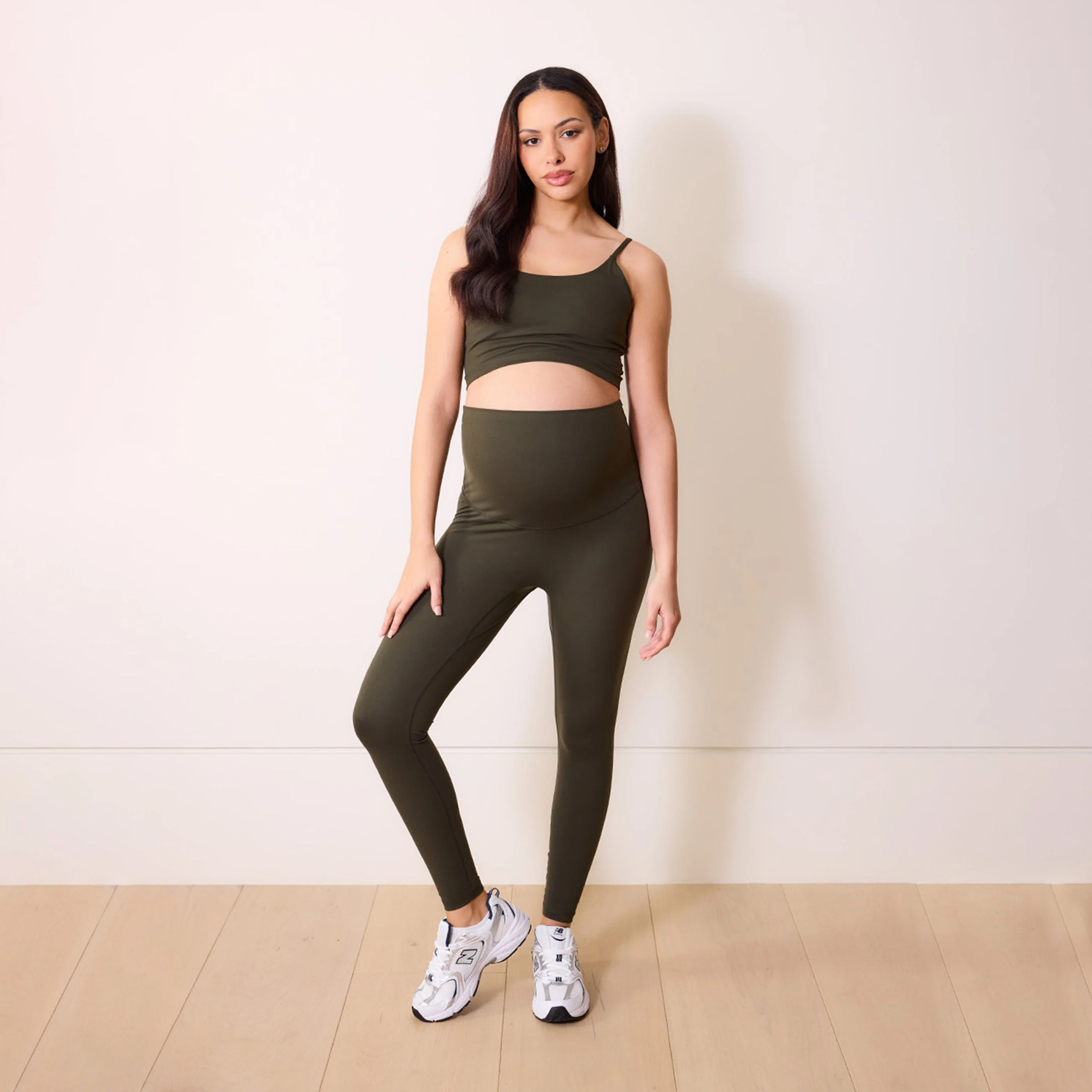 Maternity 24/7 Revitalise 7/8 Leggings - Deep Olive