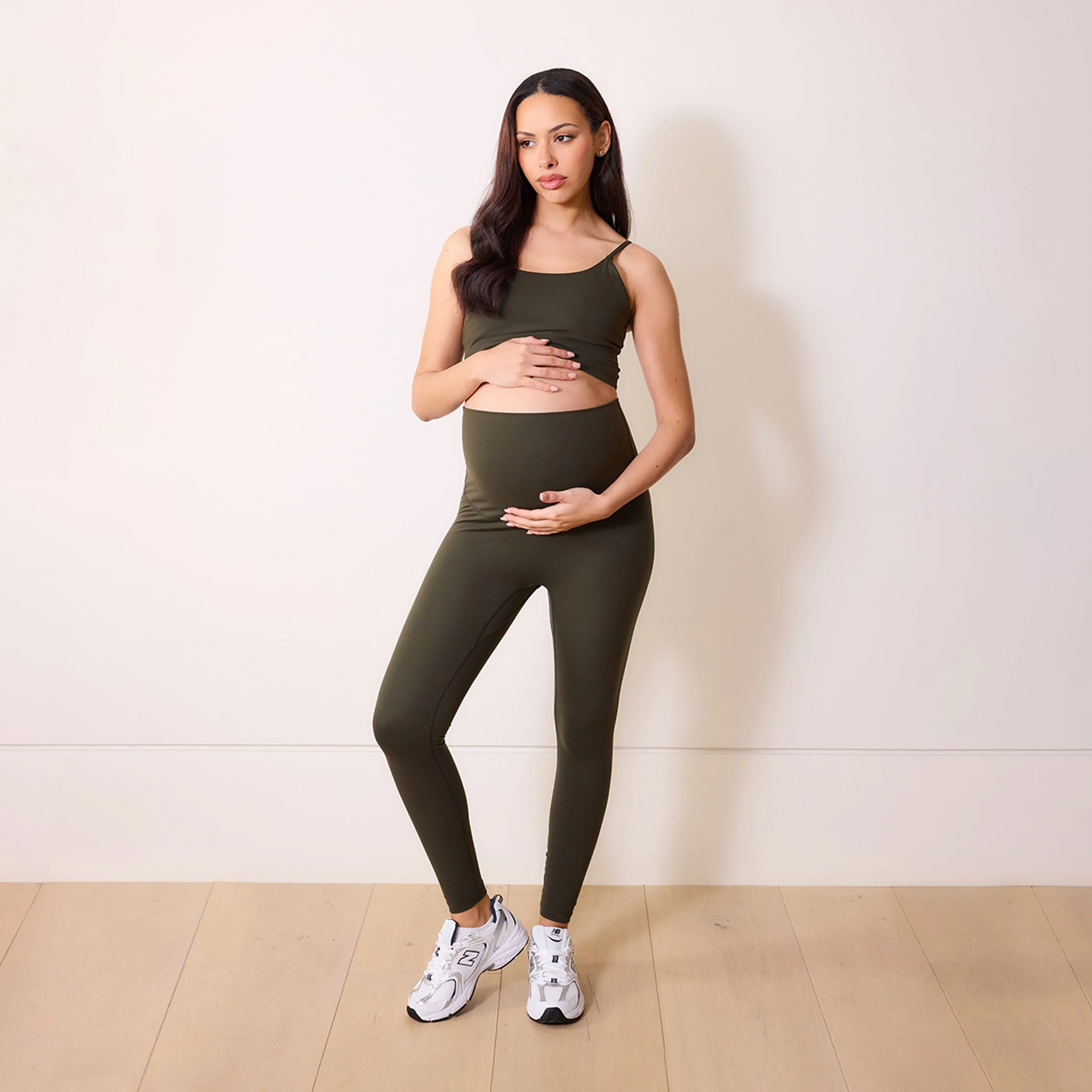 Maternity 24/7 Revitalise 7/8 Leggings - Deep Olive - Image 2