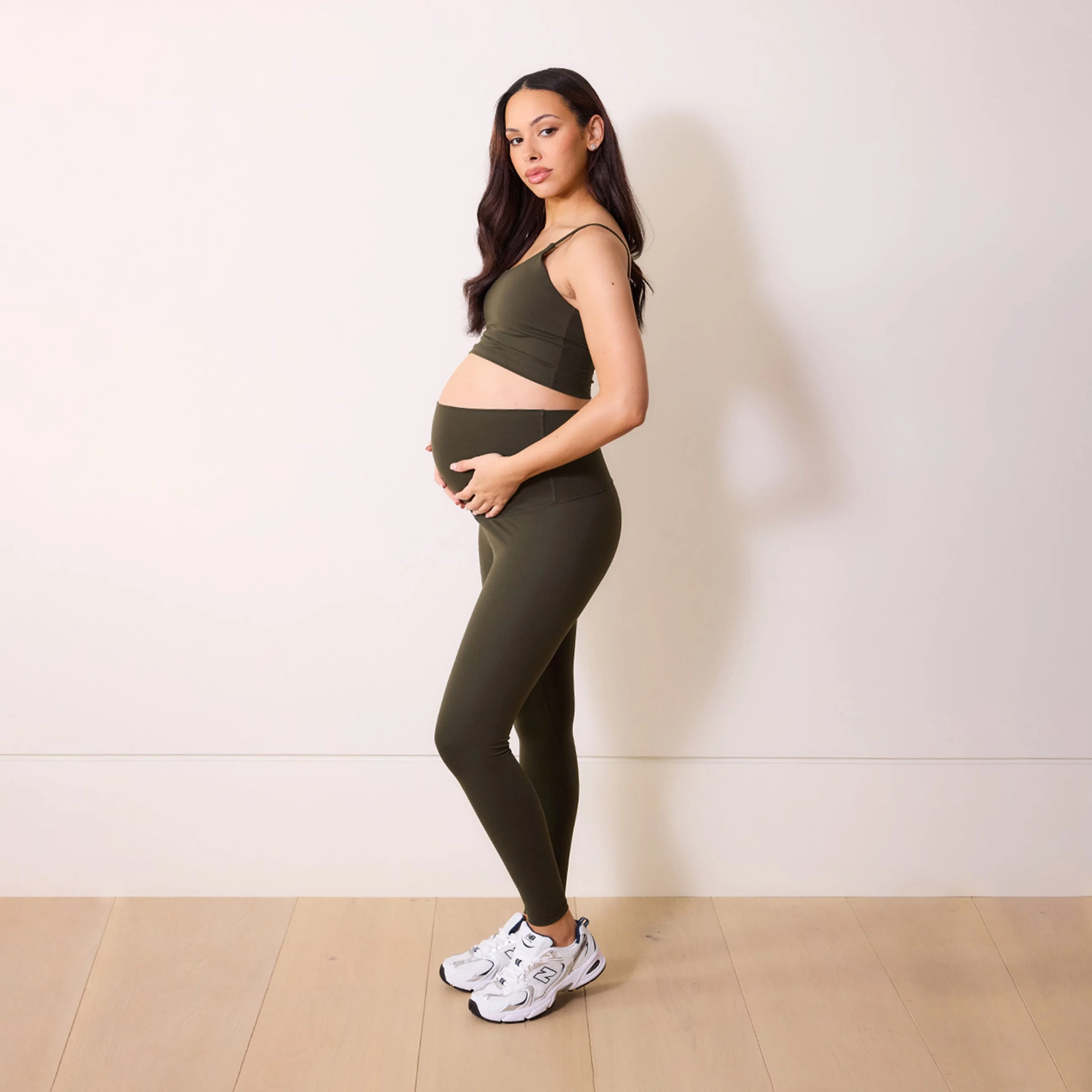 Maternity 24/7 Revitalise 7/8 Leggings - Deep Olive - Image 6