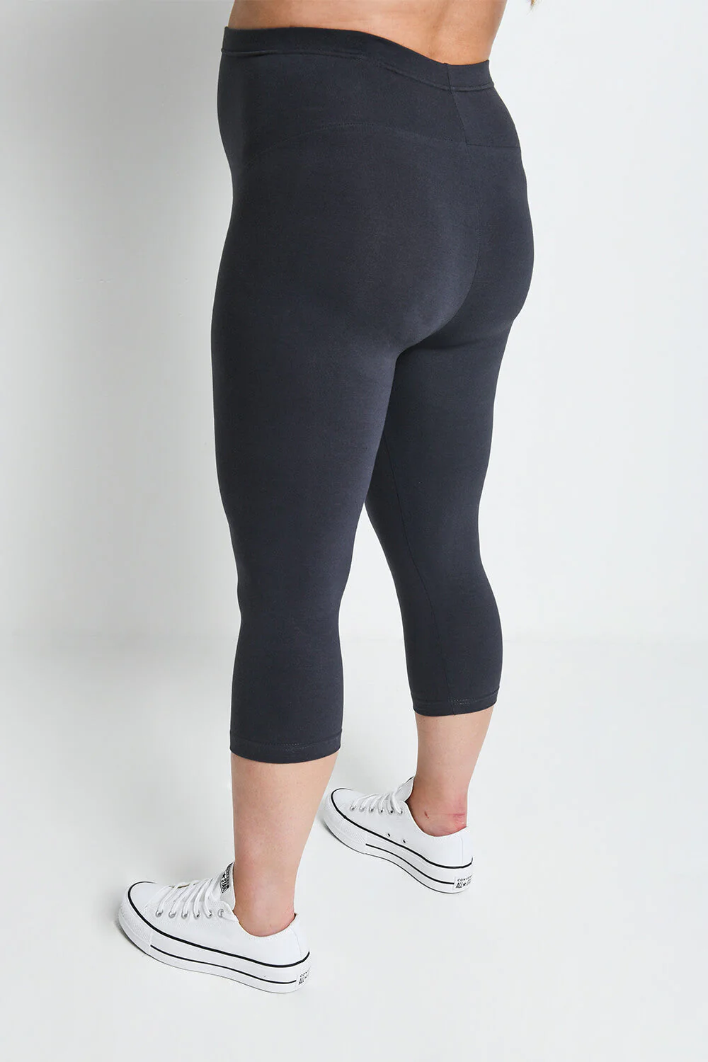 Maternity Everyday Cropped Leggings - Odyssey Grey - Image 3