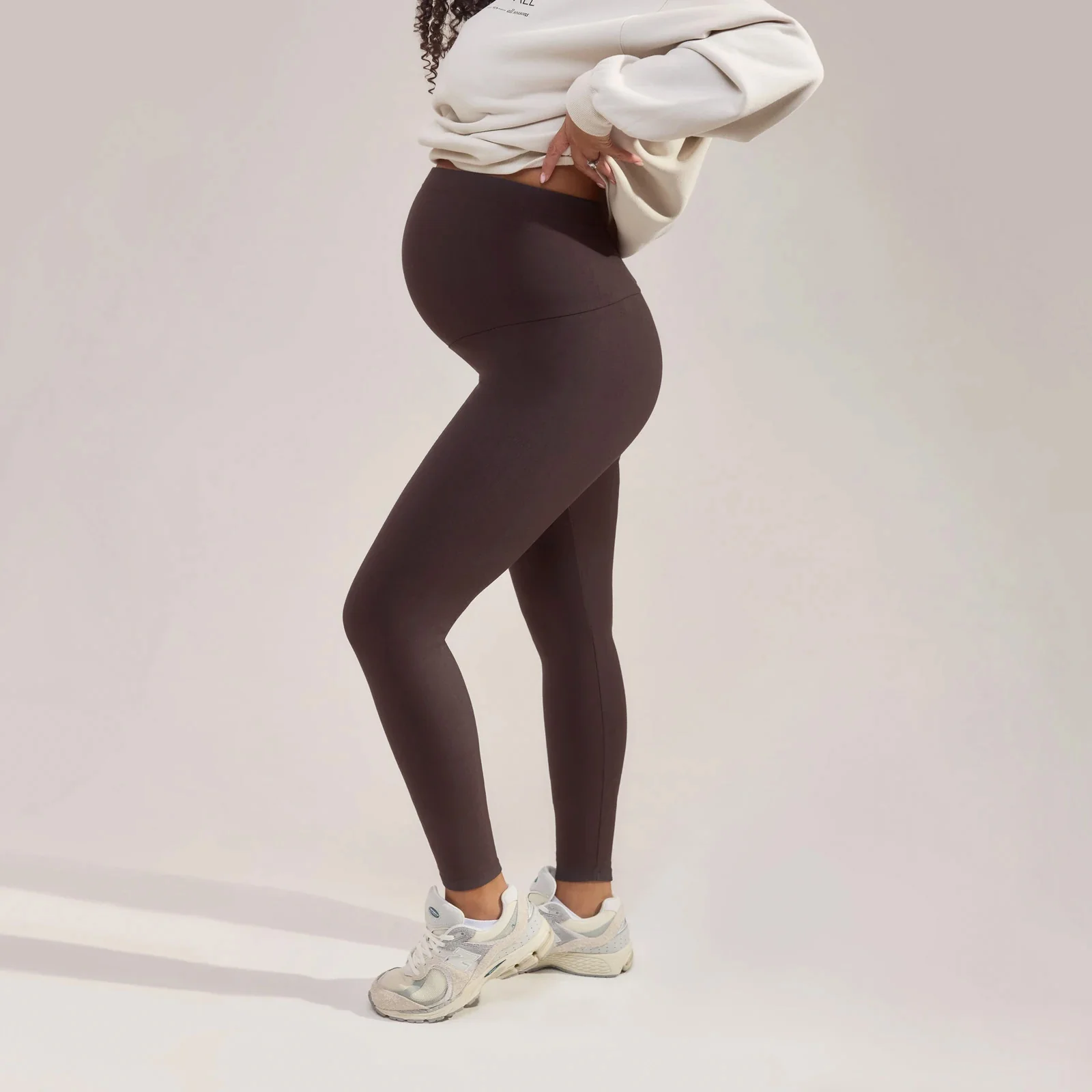 Maternity Everyday Leggings - Black Coffee - Image 5