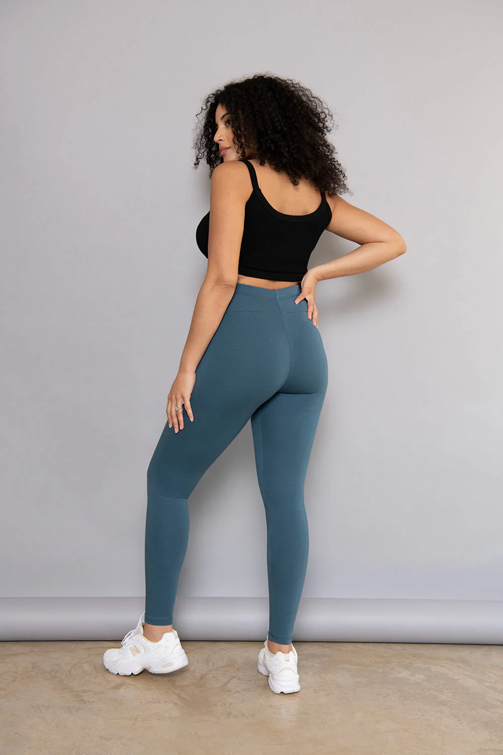 Maternity Everyday Leggings - Petrol Blue - Image 2