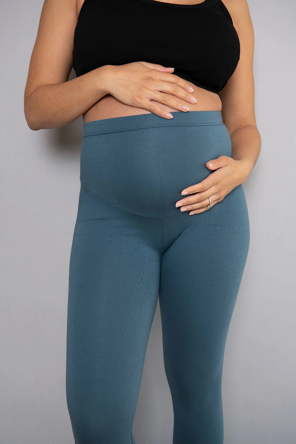 Maternity Everyday Leggings - Petrol Blue - Image 4