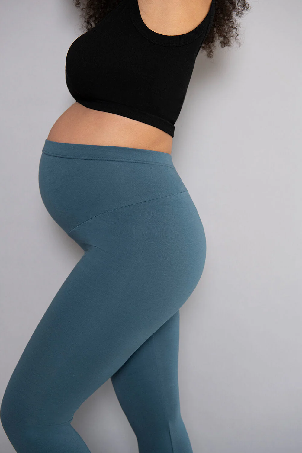 Maternity Everyday Leggings - Petrol Blue - Image 5