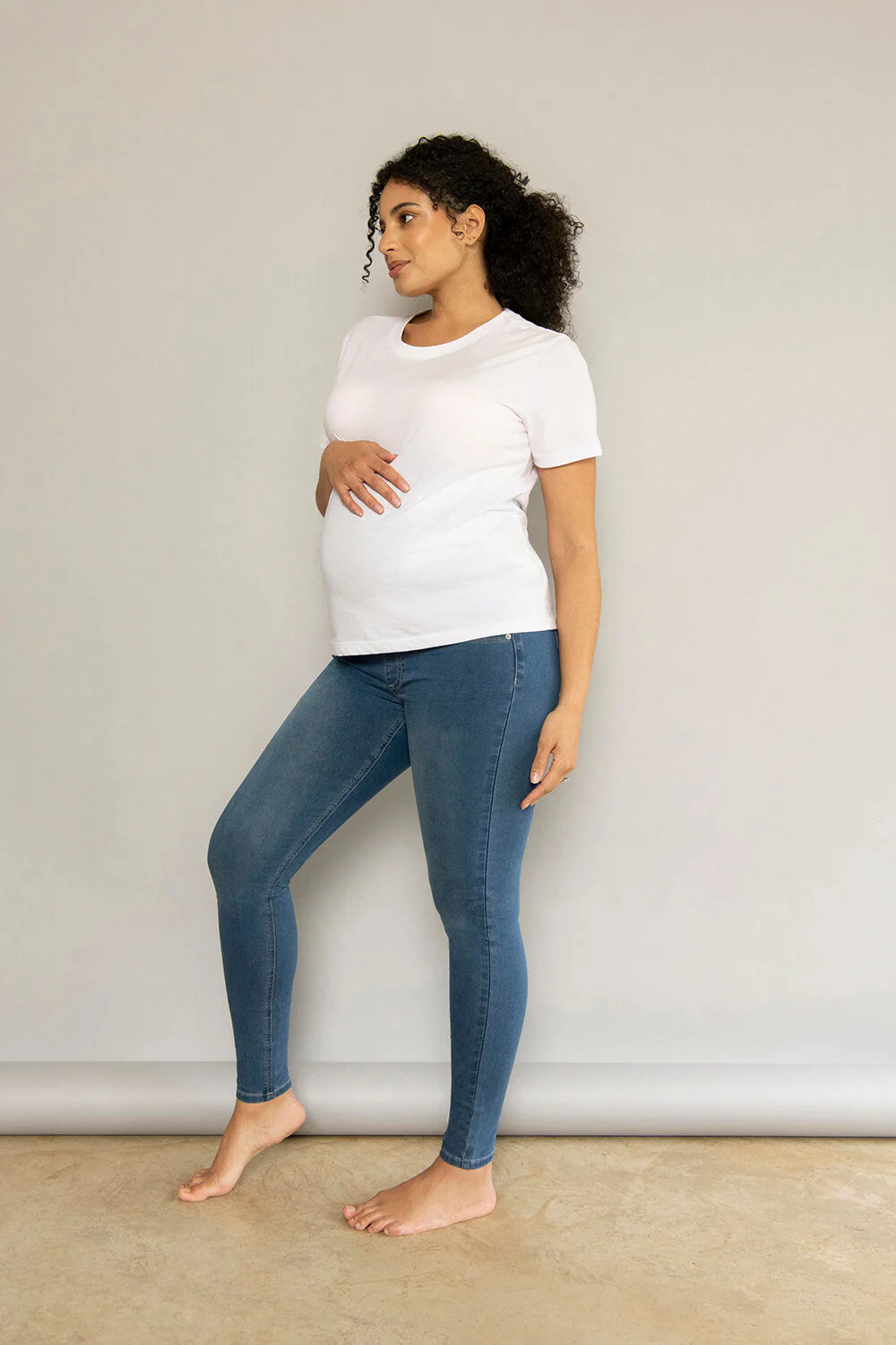 Maternity Jeggings - Mid Blue - Image 2