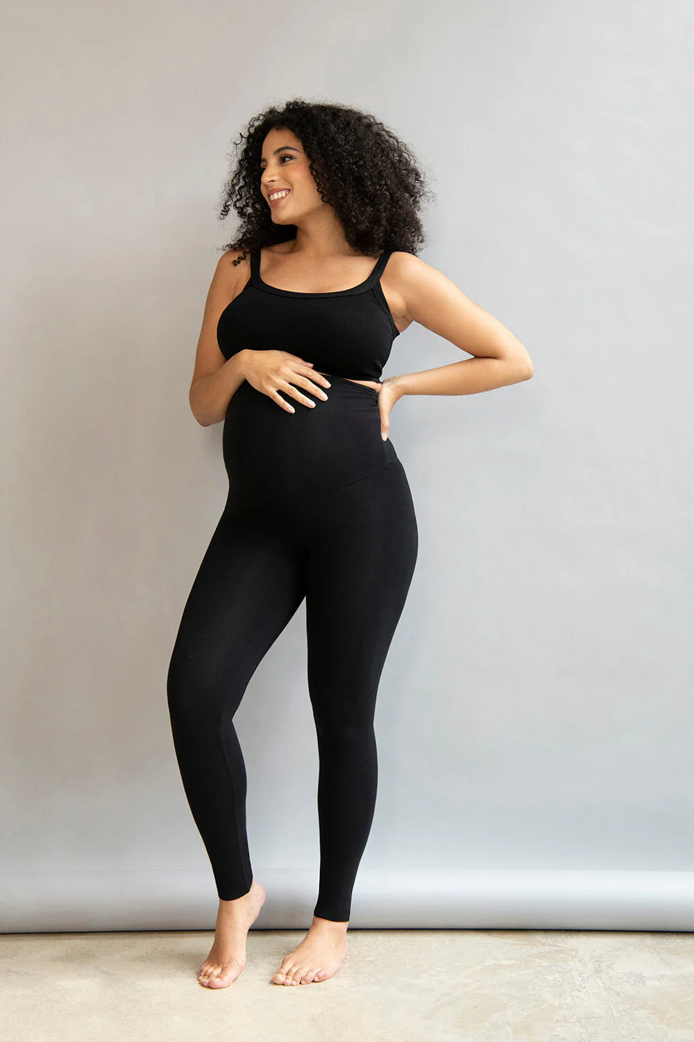 Maternity Lightweight Everyday Leggings - Black - Image 3