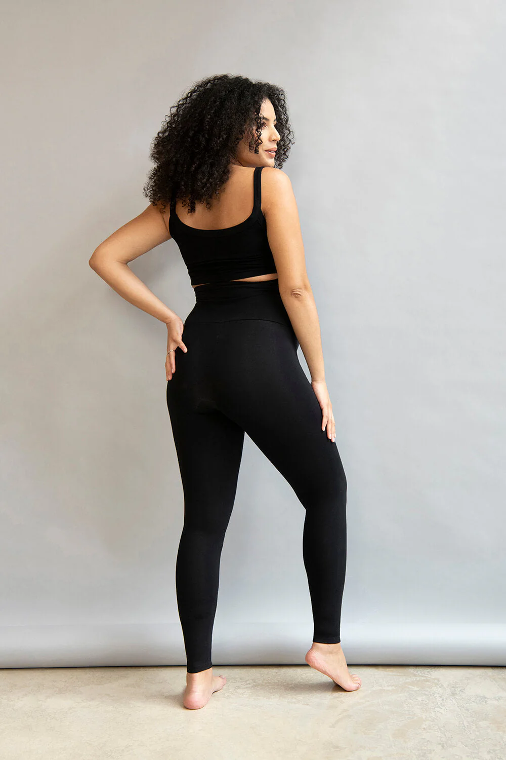 Maternity Lightweight Everyday Leggings - Black - Image 5