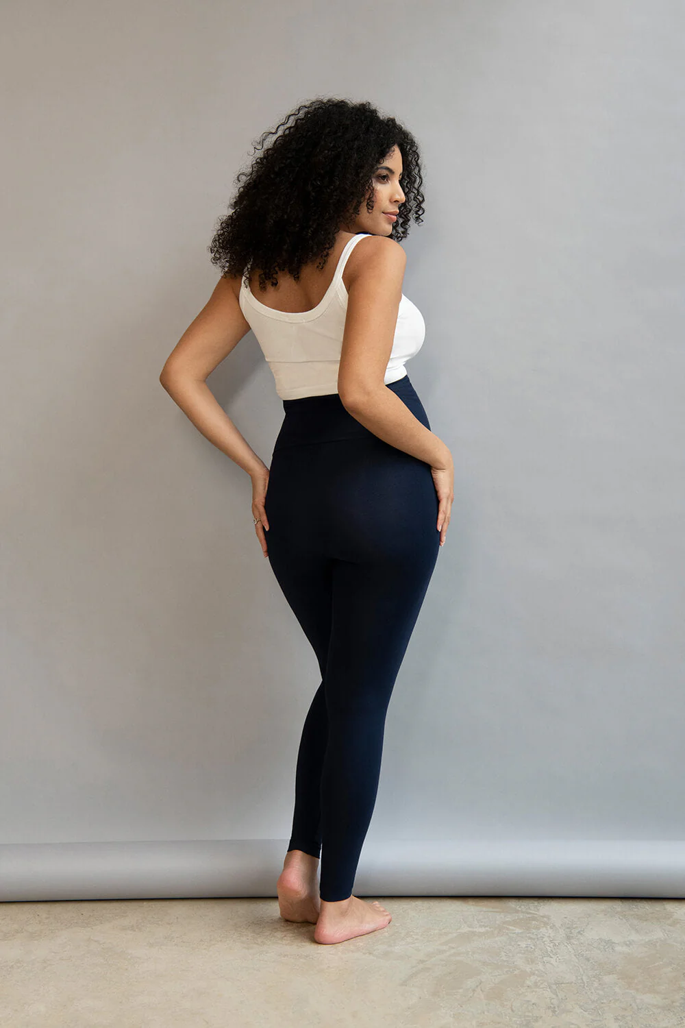Maternity Lightweight Everyday Leggings - Navy - Image 4