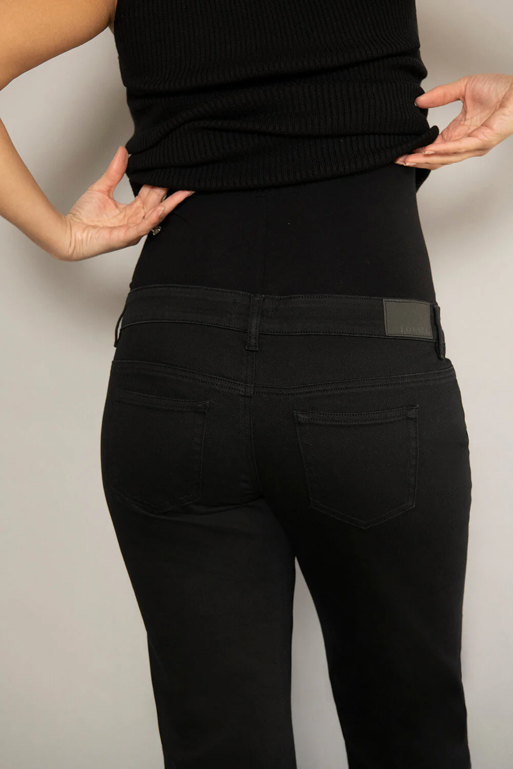 Maternity Straight Jeans - Black - Image 5
