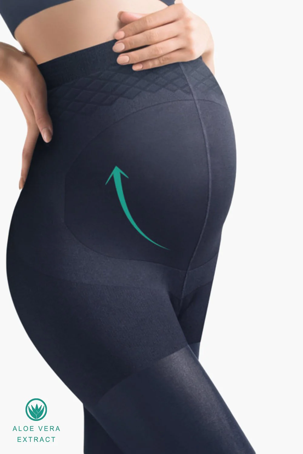 Maternity Tights 40 Denier - Navy - Image 2
