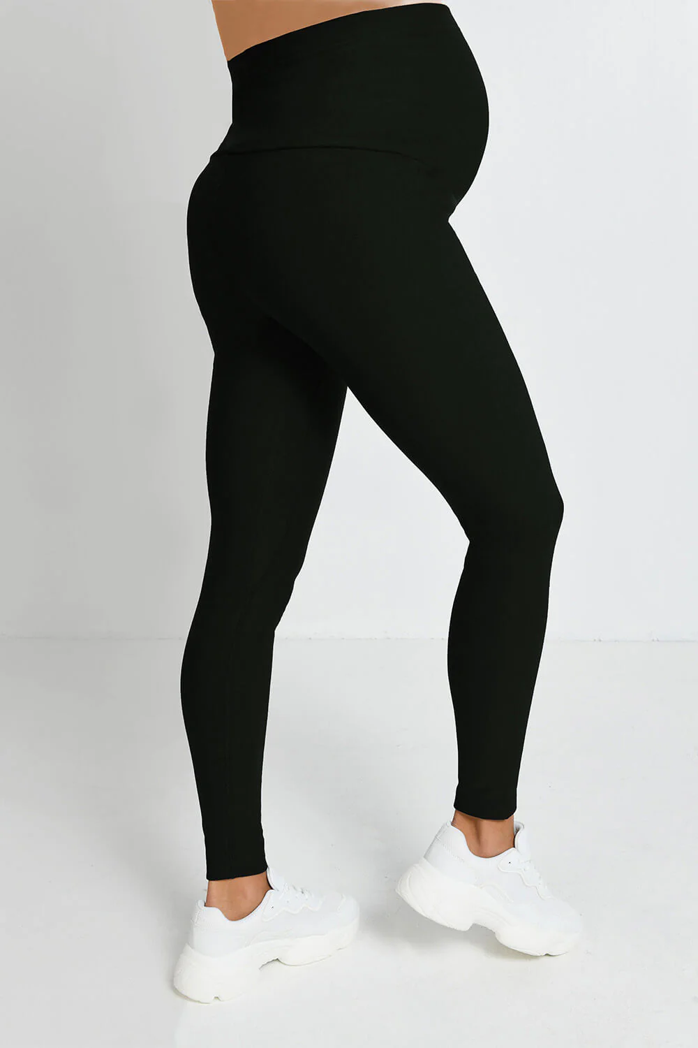 Maternity Winter Everyday Leggings - Deep Olive - Image 2