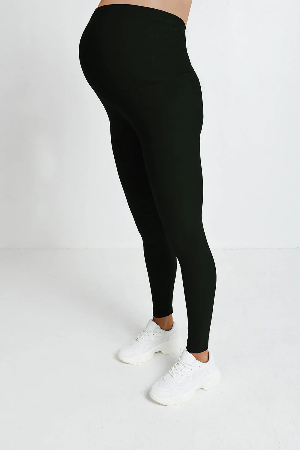Maternity Winter Everyday Leggings - Deep Olive - Image 5