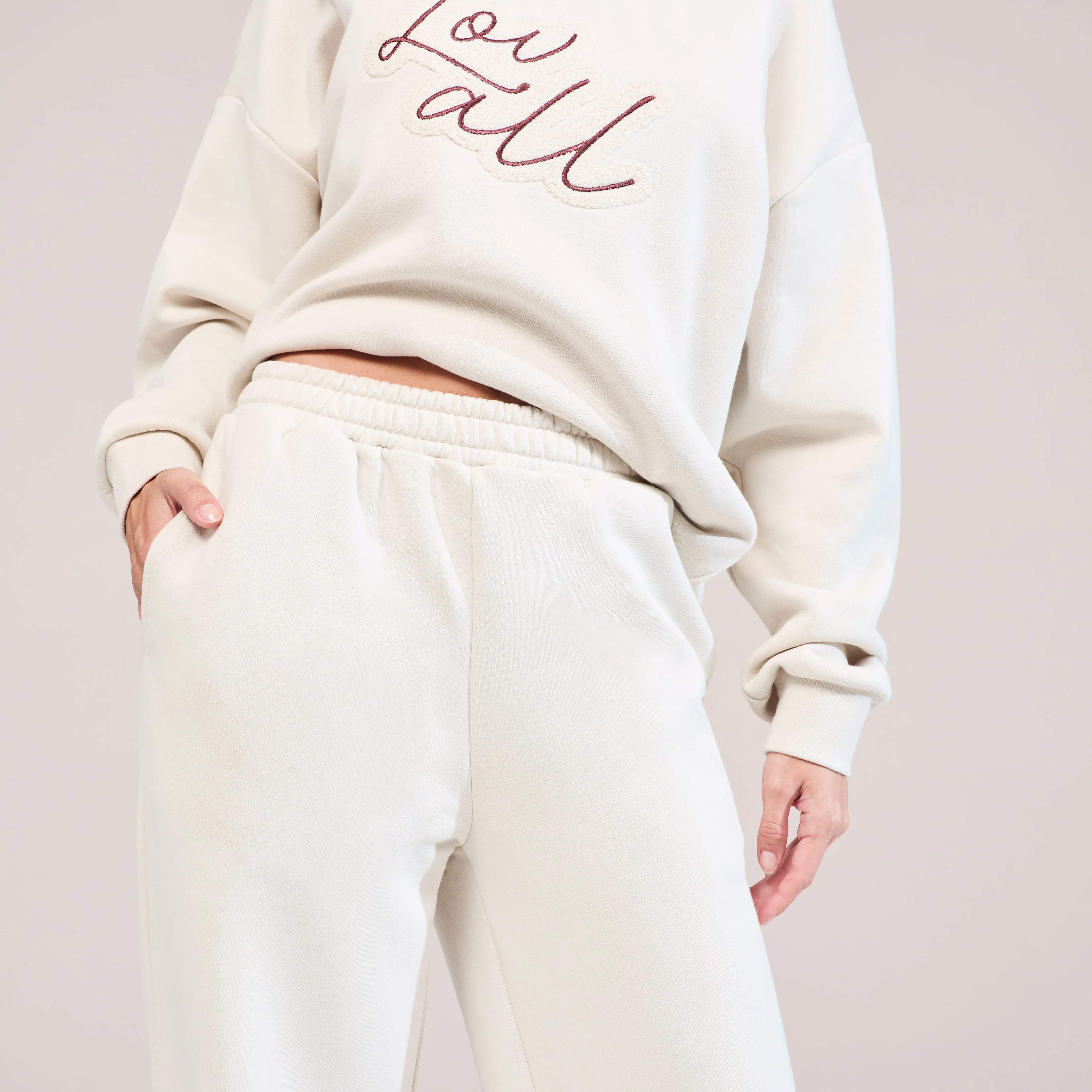 Organic Oversized Sweatshirt Lovall Script - Ecru - Image 5