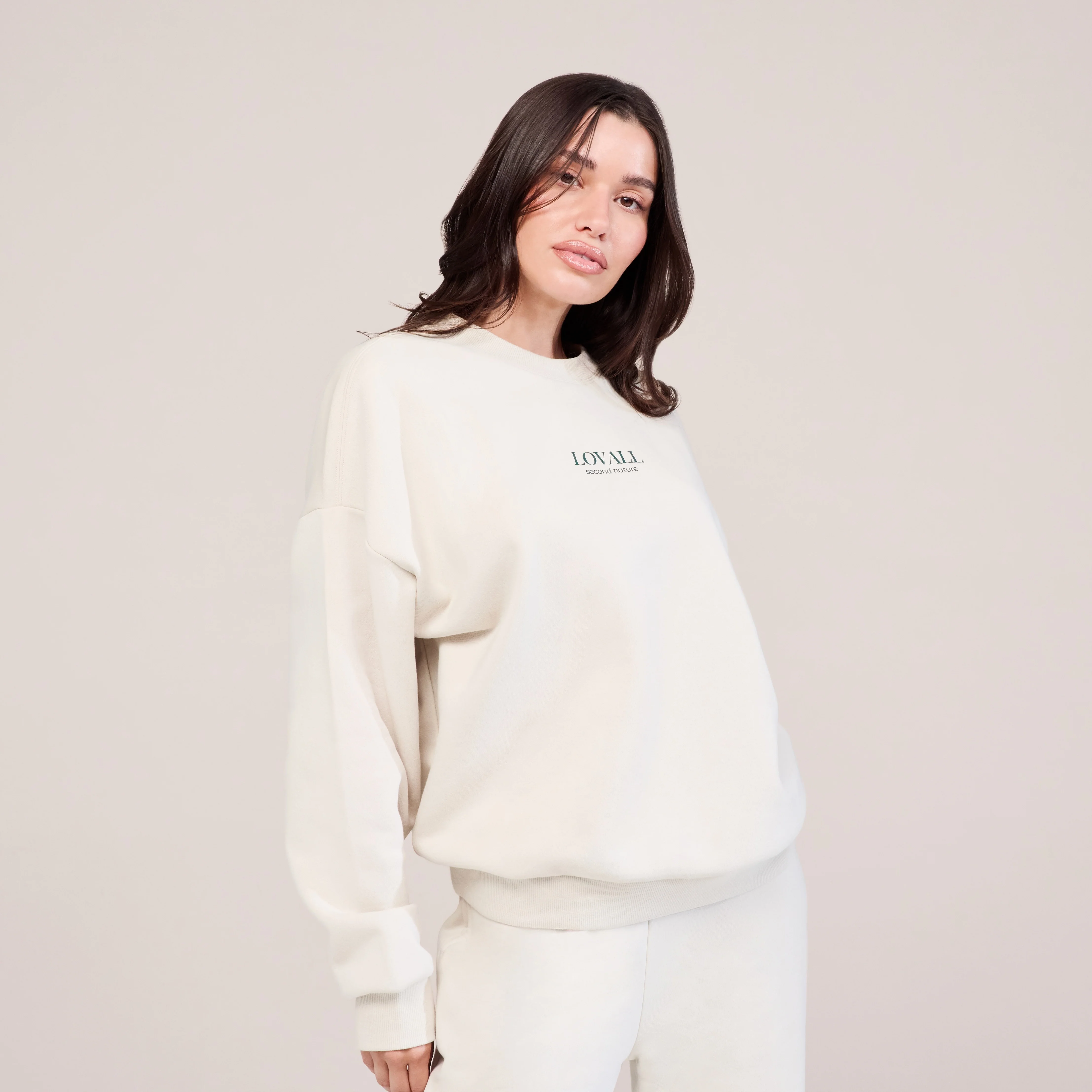 Organic Oversized Sweatshirt Second Nature - Ecru - Image 5