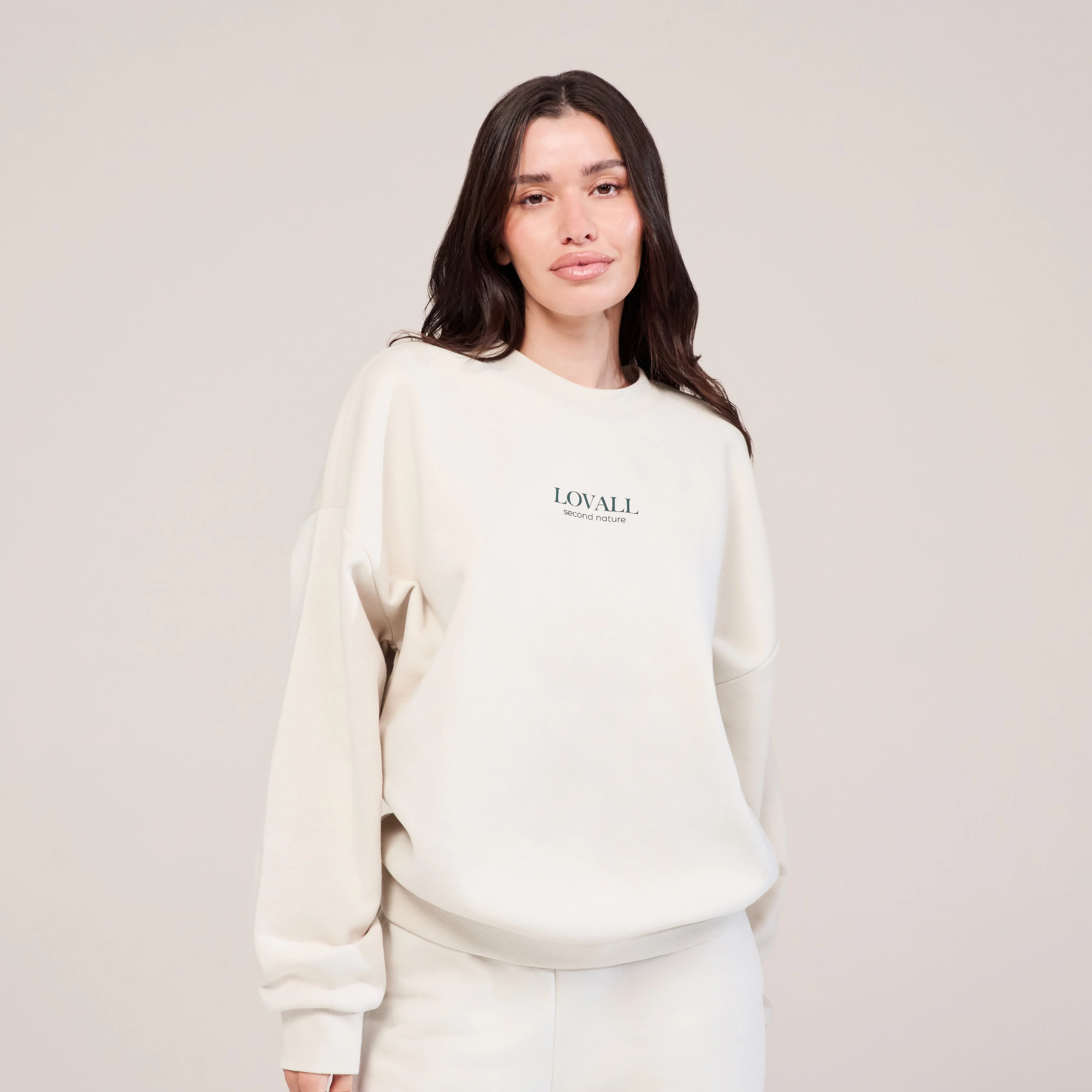 Organic Oversized Sweatshirt Second Nature - Ecru - Image 6