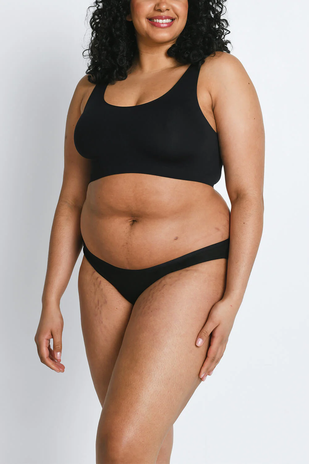 Curve Cotton Blend Bikini Knickers 3 Pack