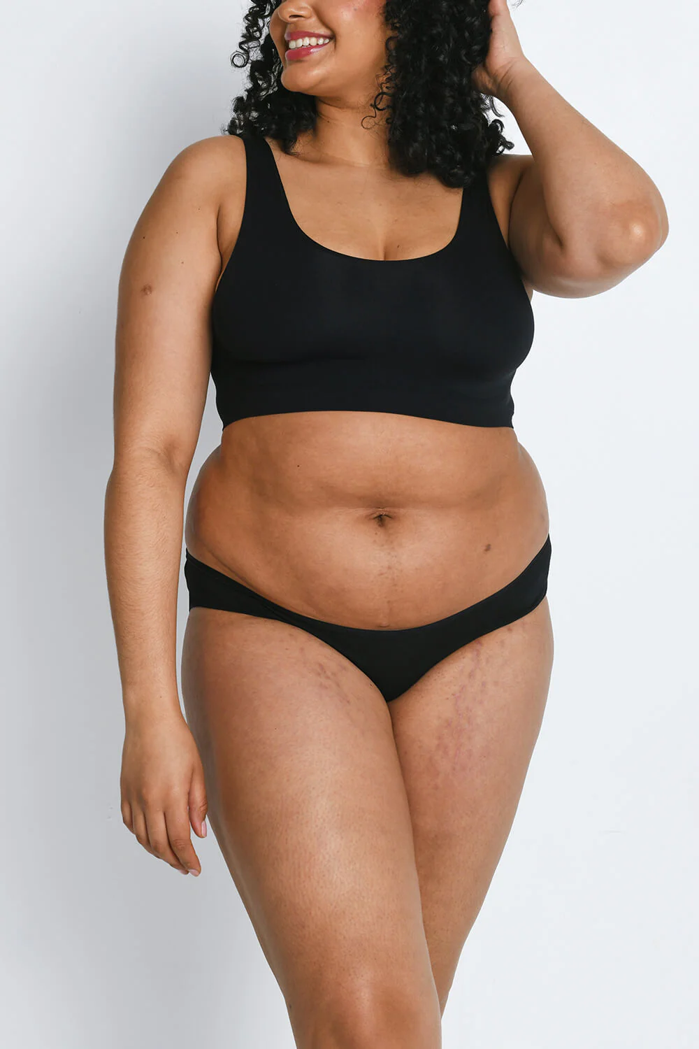 Curve Cotton Blend Brazilian Knickers 3 Pack
