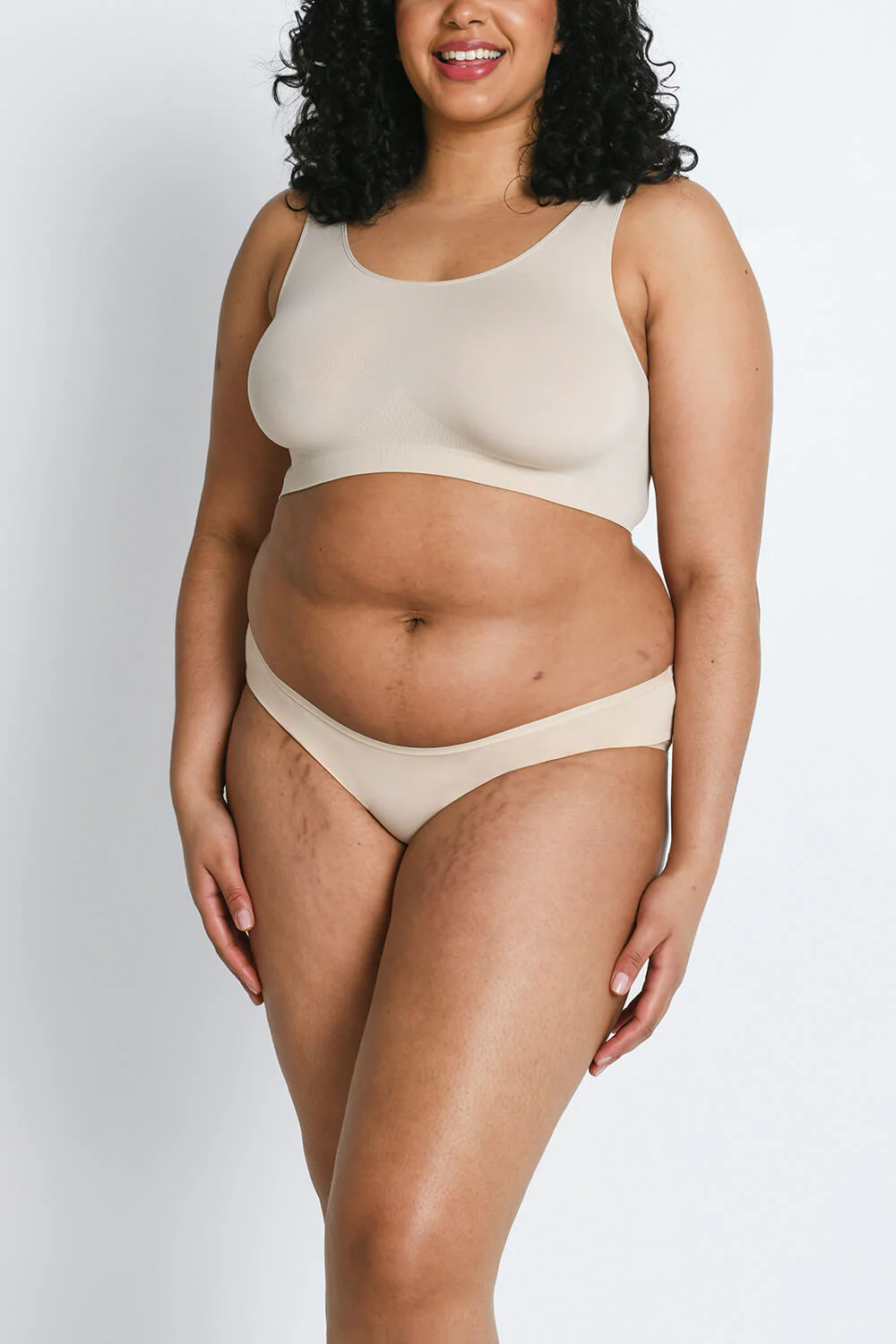Curve Cotton Blend Brazilian Knickers 3 Pack - Image 3