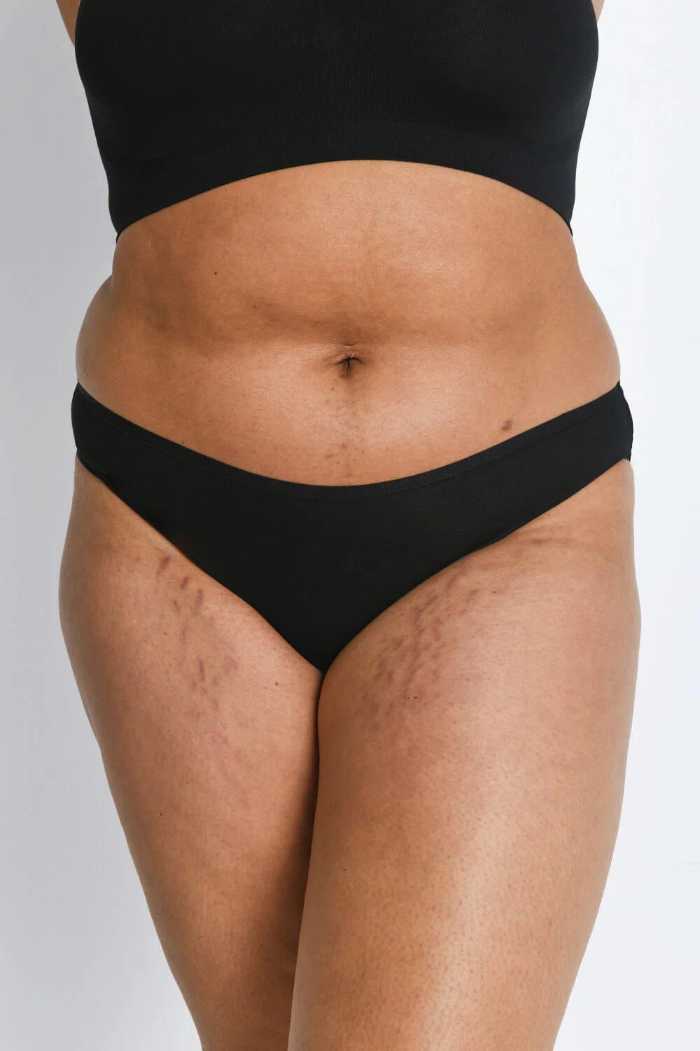 Curve Cotton Blend High Leg Knickers 3 Pack - Image 2