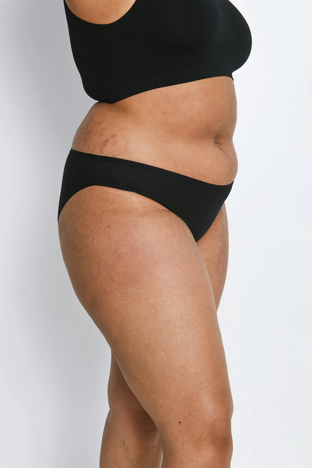 Curve Cotton Blend High Leg Knickers 3 Pack - Image 3