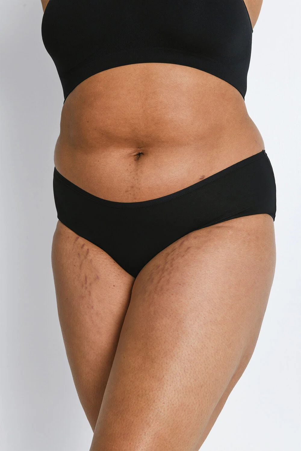 Curve Cotton Blend Blend Midi Knickers 3 Pack - Image 2