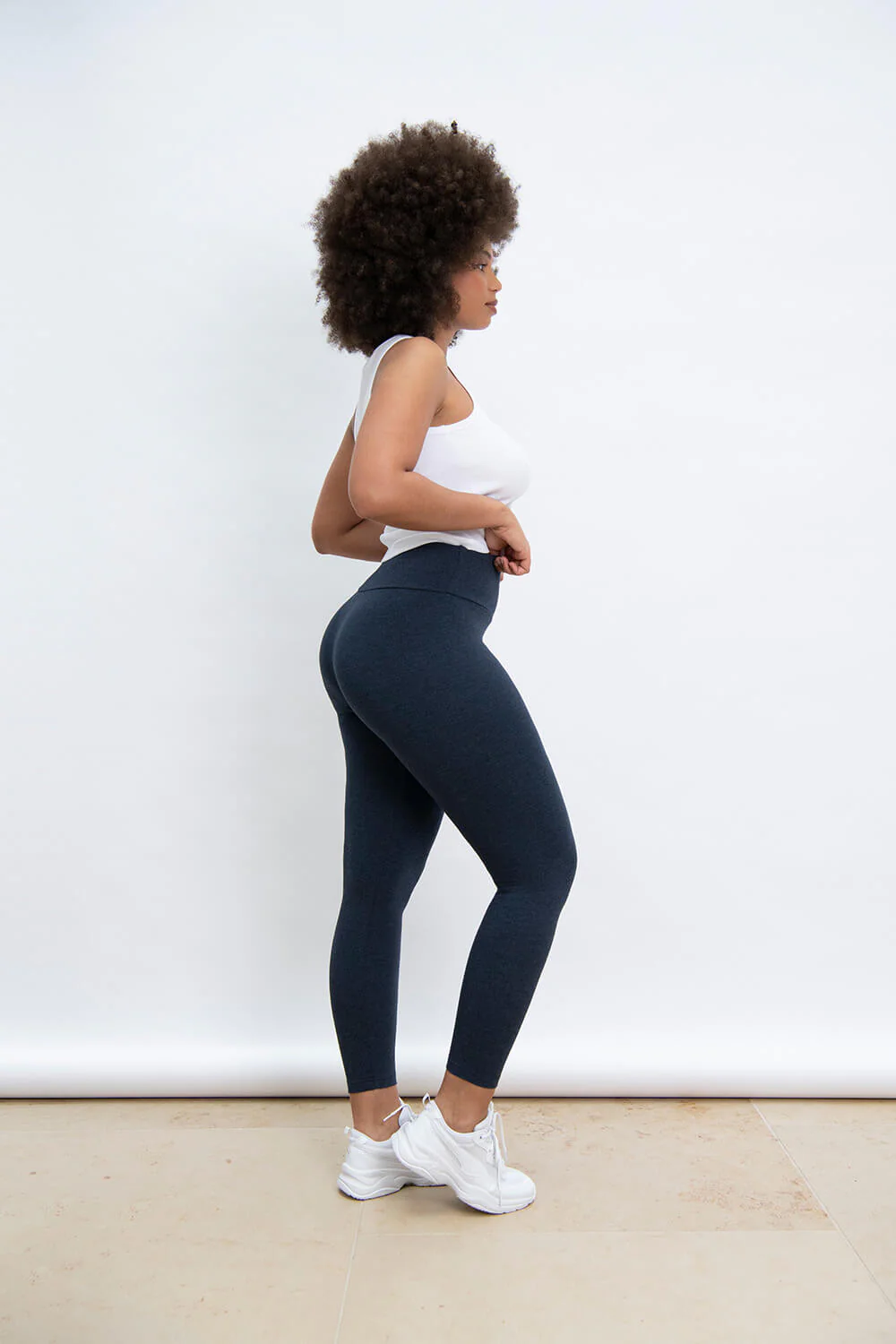 Curve Cotton Rib Tank - White - Image 4