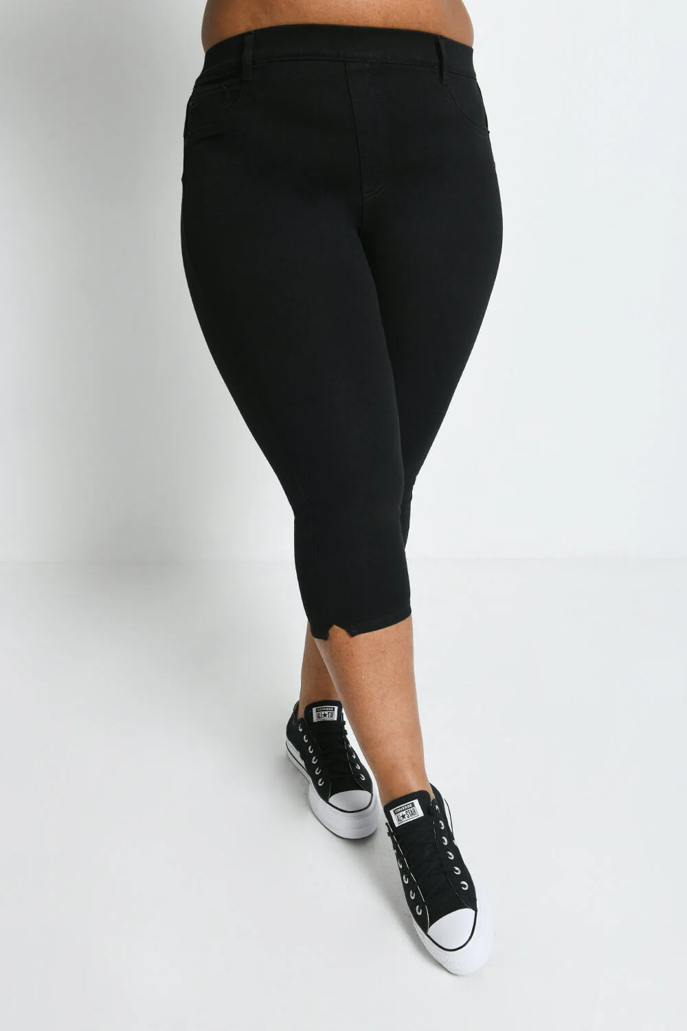 Curve Cropped Jeggings - Black - Image 2