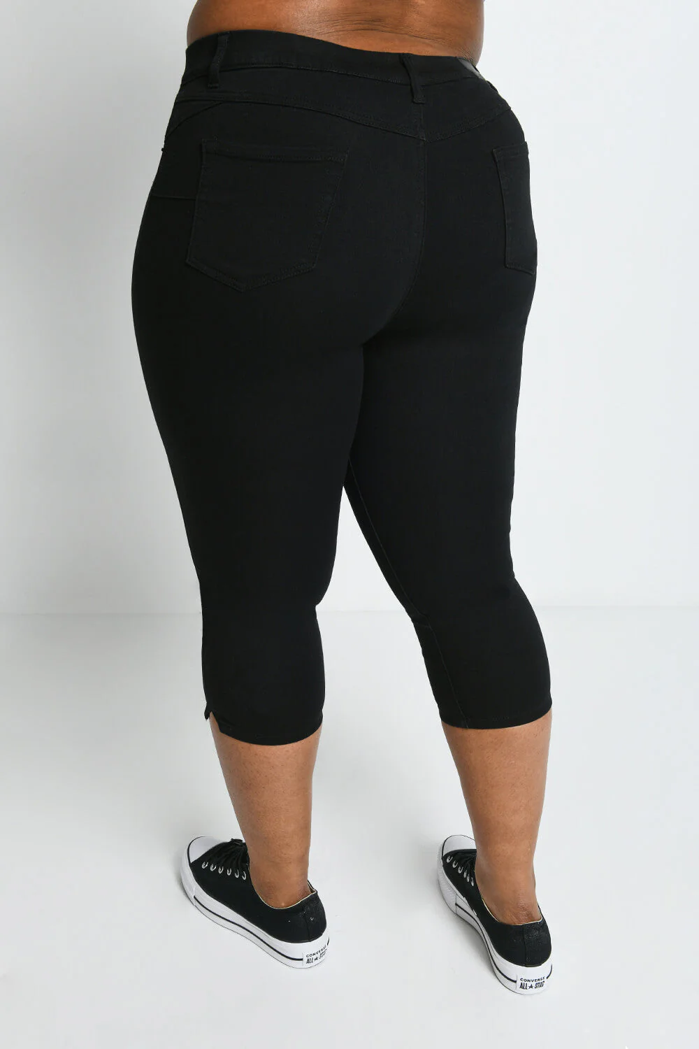 Curve Cropped Jeggings - Black - Image 3