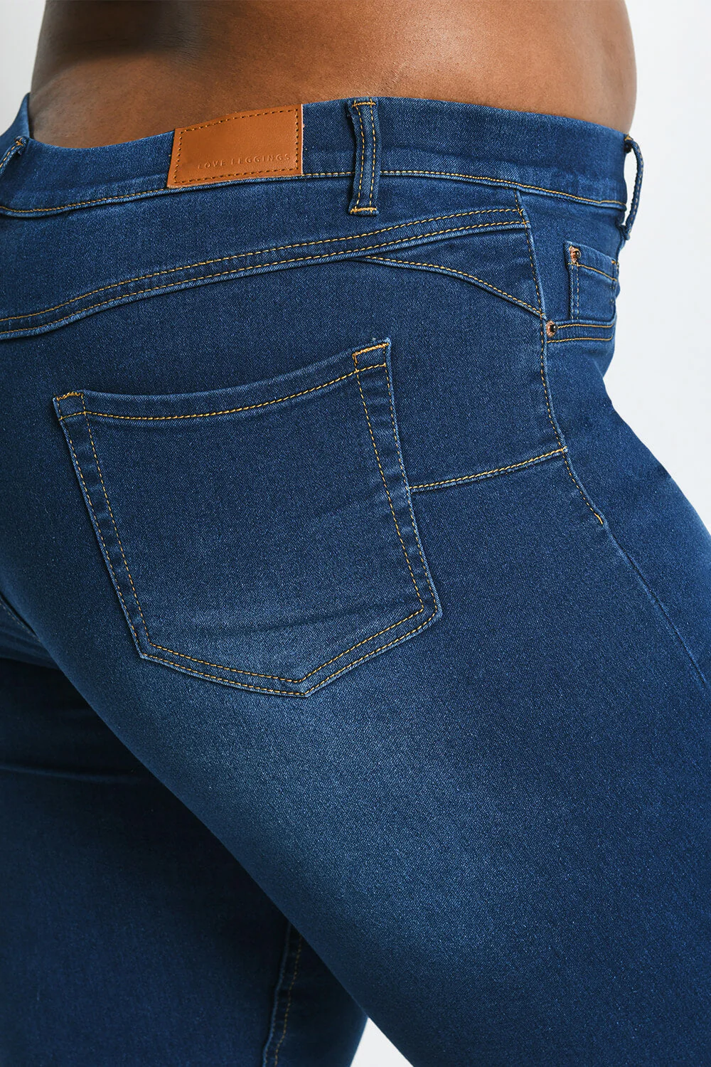 Curve Cropped Jeggings - Dark Blue - Image 4