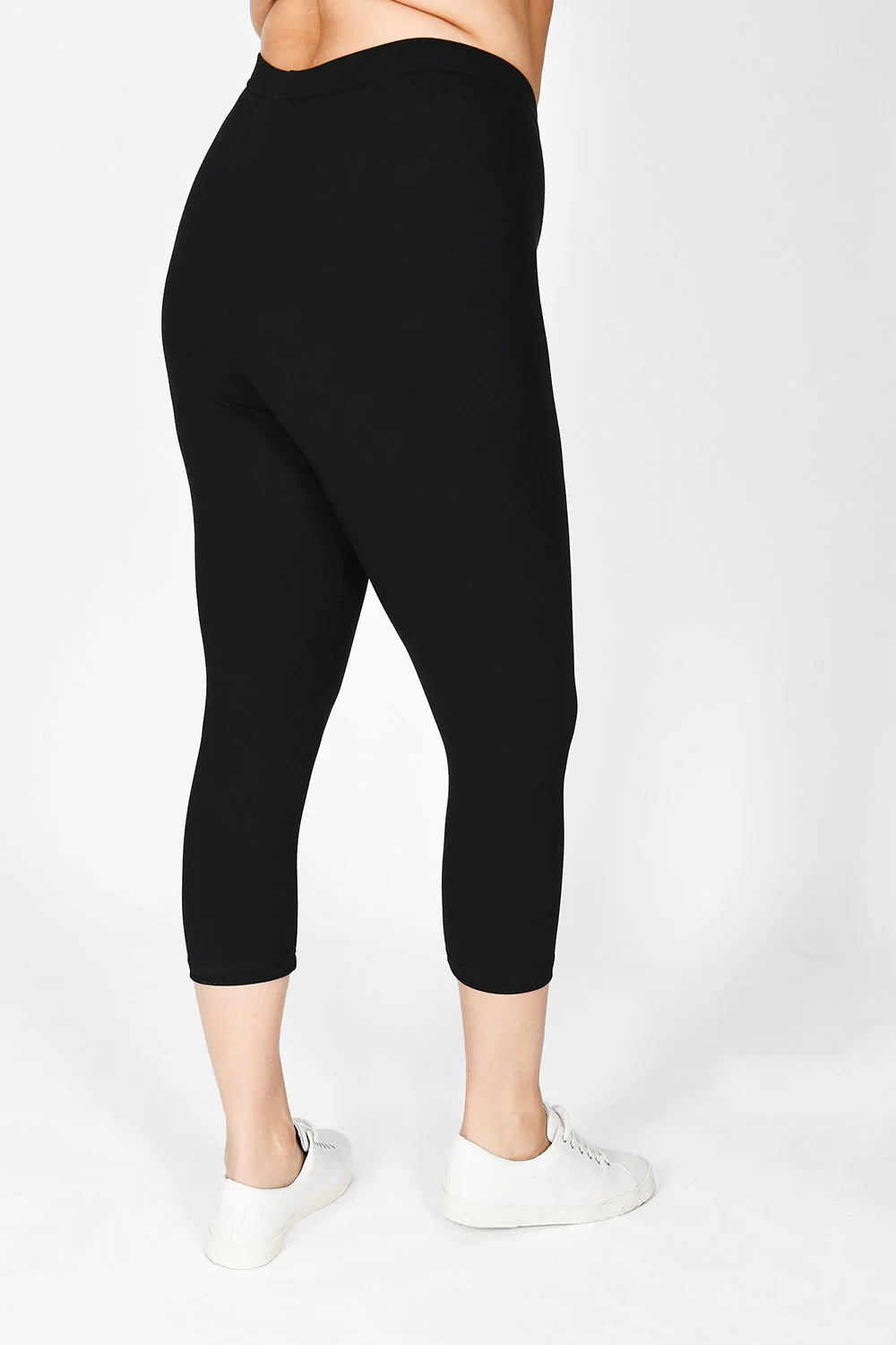 Curve Everyday Cropped Leggings - Black - Image 3