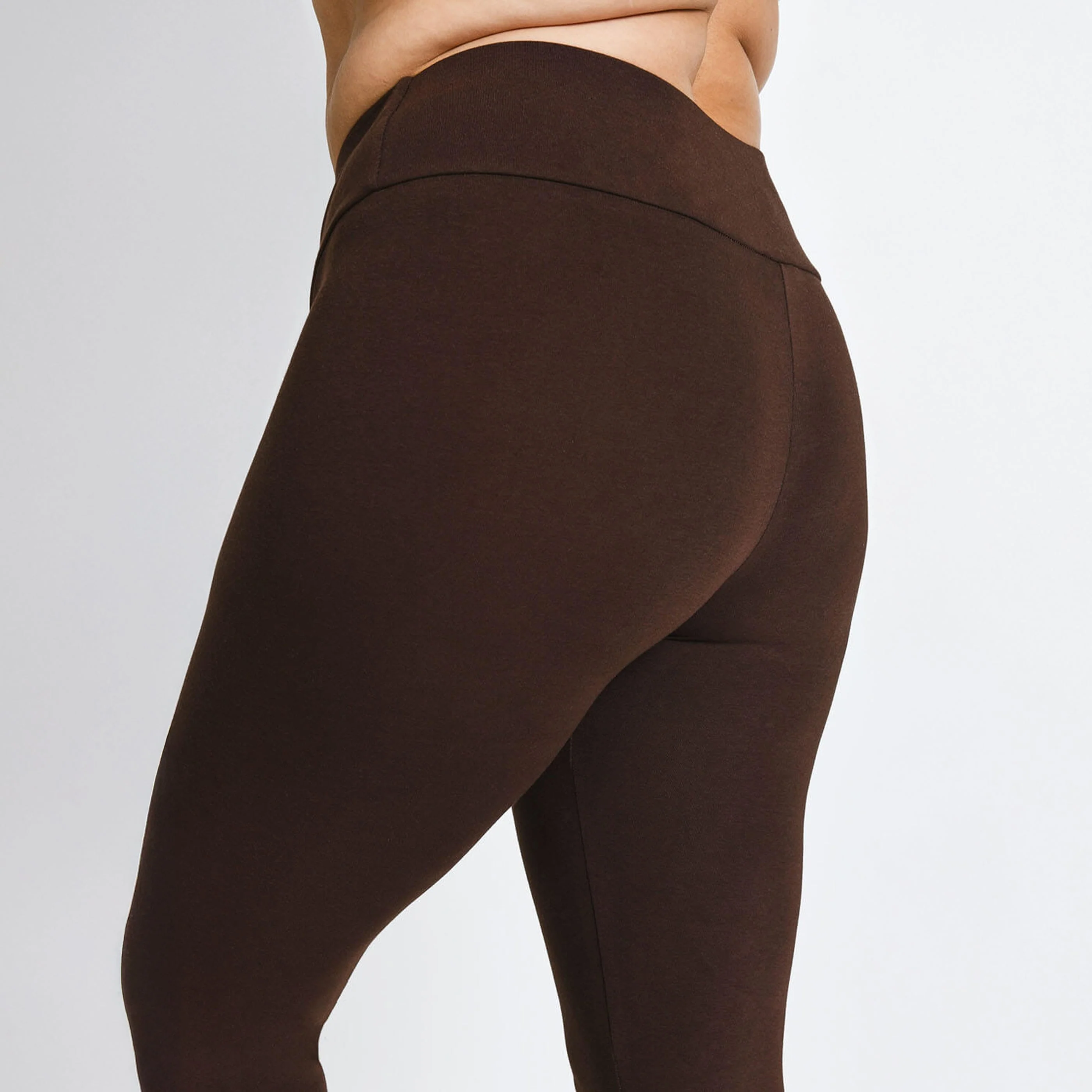 Curve Everyday High Waisted Leggings - Chocolate Brown - Image 6