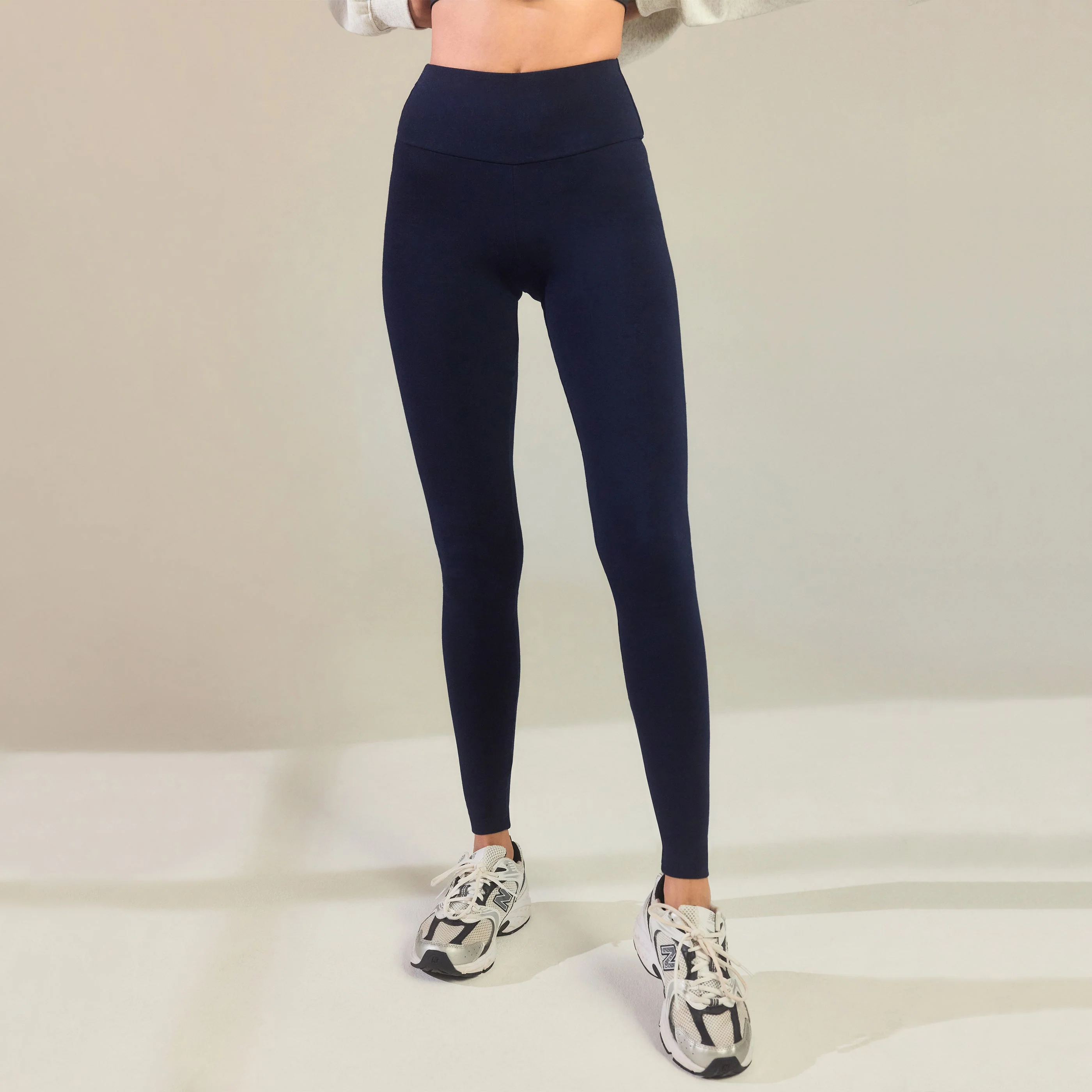Curve Everyday High Waisted Leggings - Navy Blue - Image 3
