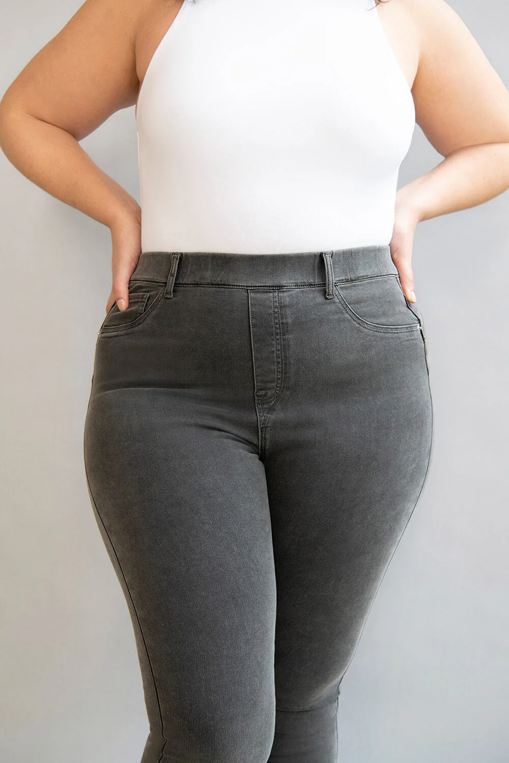 Curve Ultimate Jeggings - Grey - Image 4
