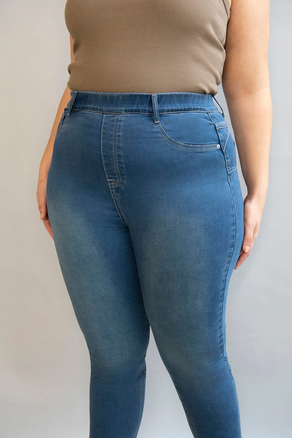 Curve Ultimate Jeggings - Mid Blue - Image 3