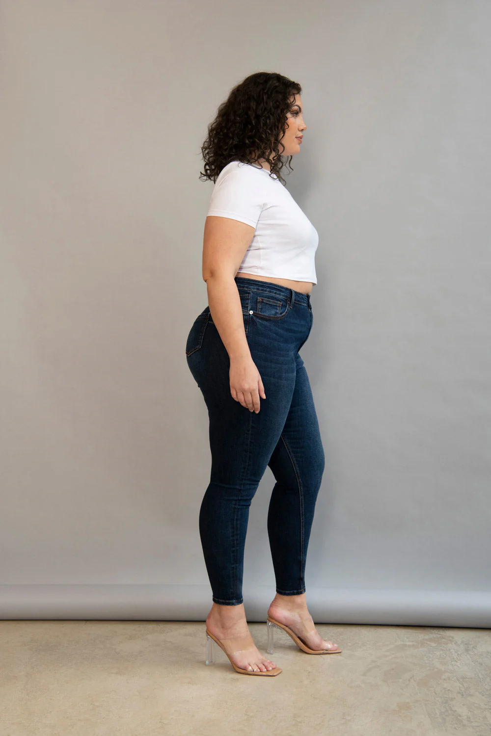 Curve Lift & Shape Jeans - Dark Blue - Image 3