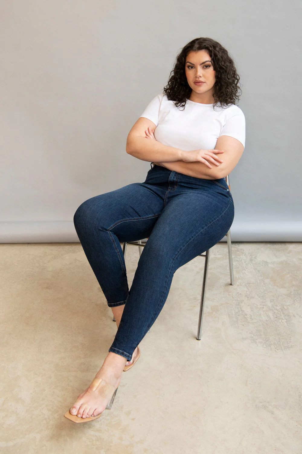 Curve Lift & Shape Jeans - Dark Blue - Image 6