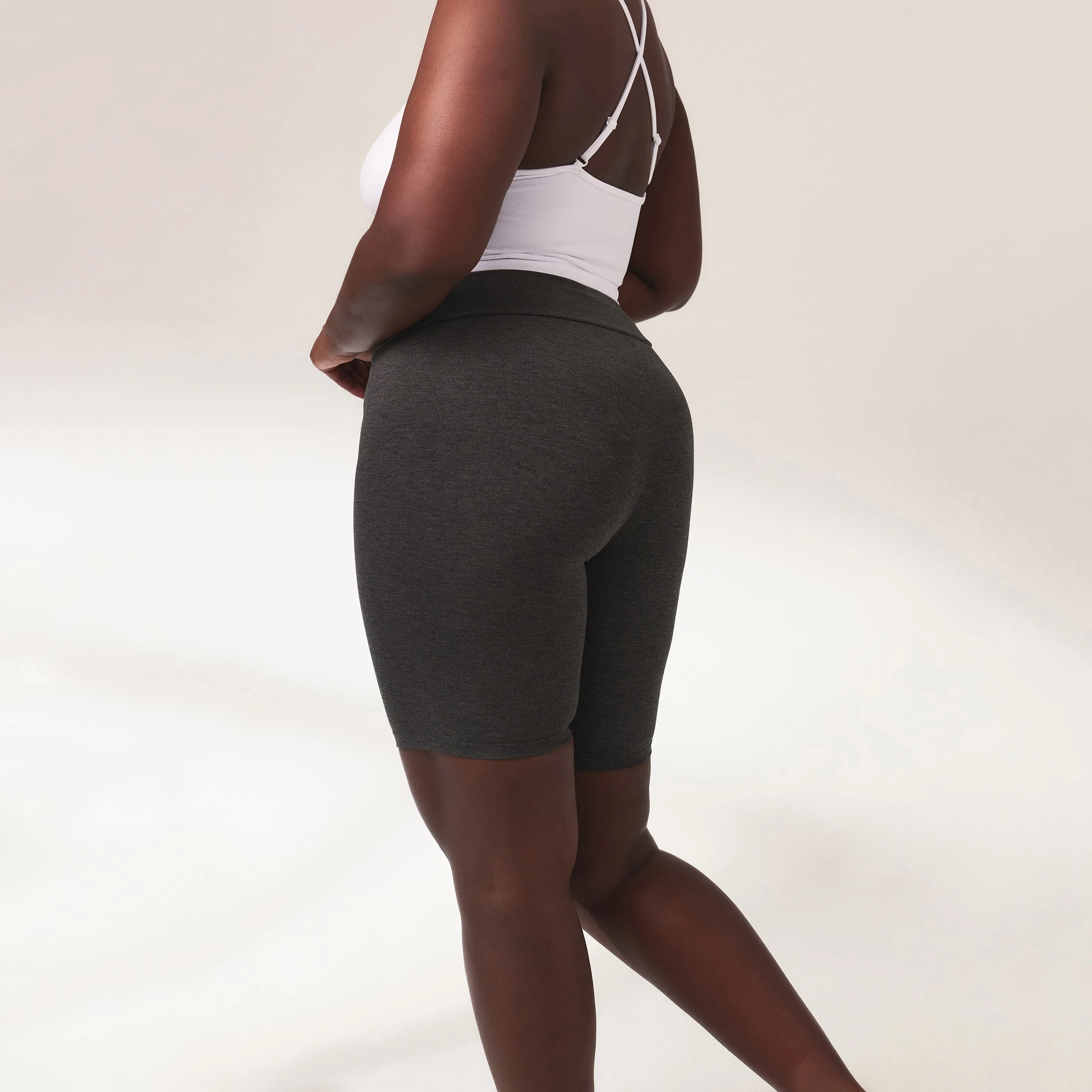 Curve Lightweight Everyday Cycling Shorts - Dark Grey Marl - Image 5